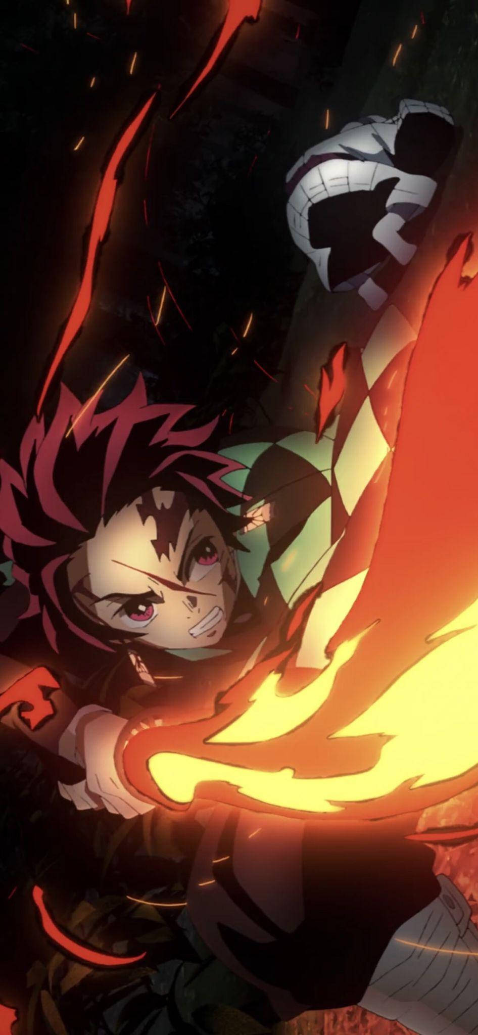 Demon Slayer Tanjiro-dans Bakgrunner