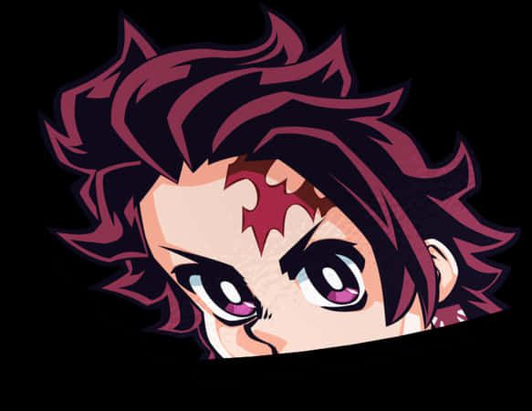 Demon Slayer Tanjiro Kamado Vektorkunst Bakgrunner