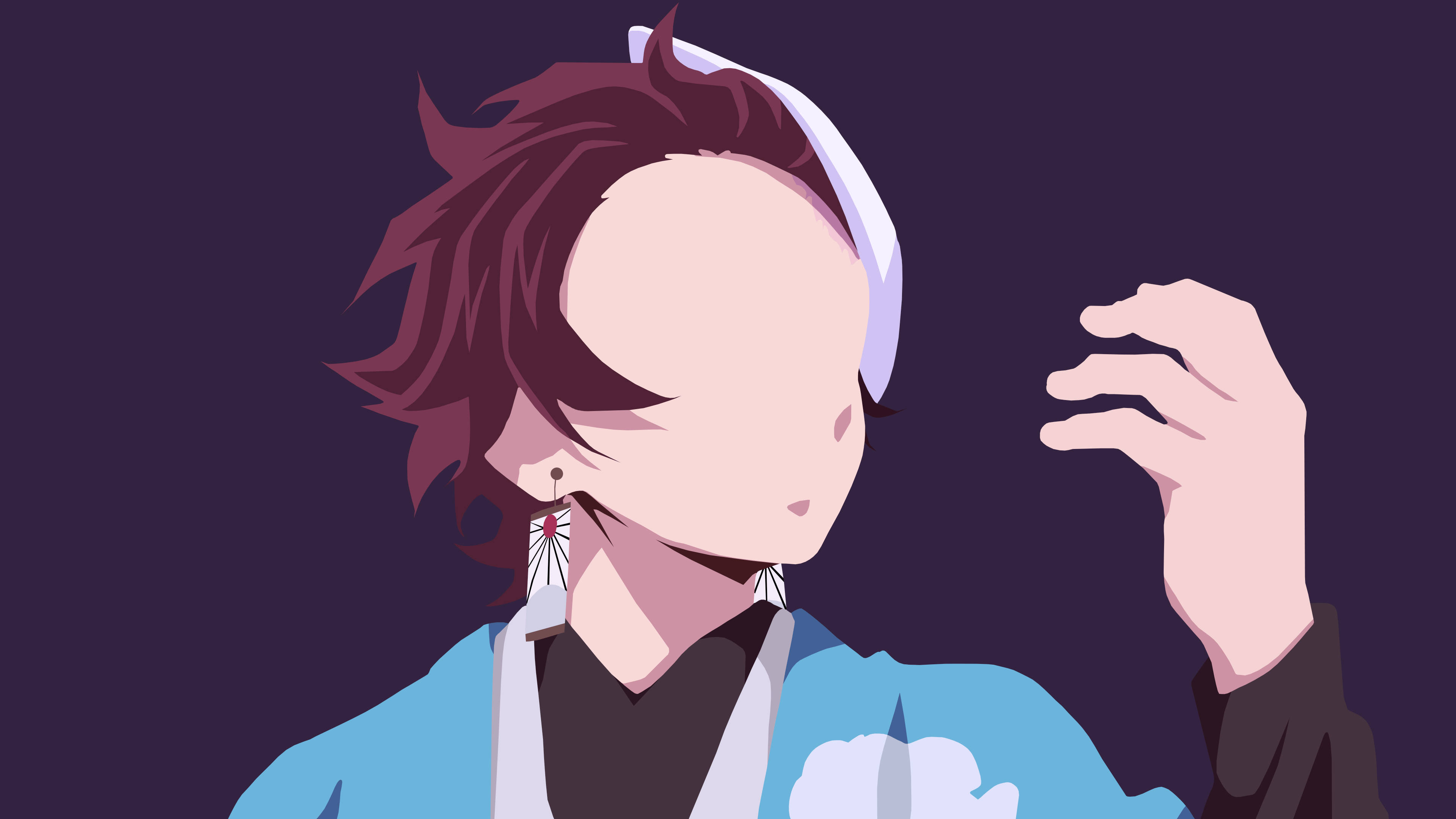 Demon Slayer Tanjiro Uten Ansikt Bakgrunner
