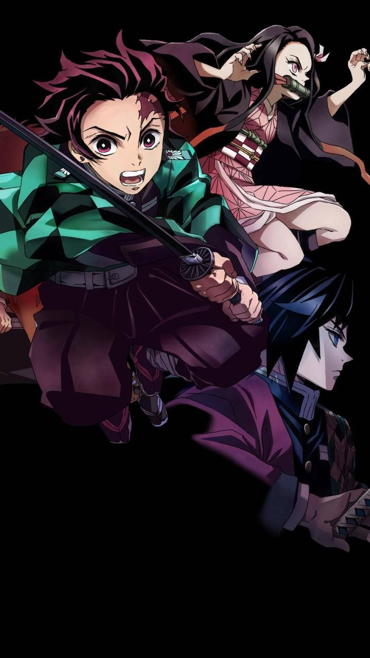Demon Slayer Telefonkampstilling Bakgrunner