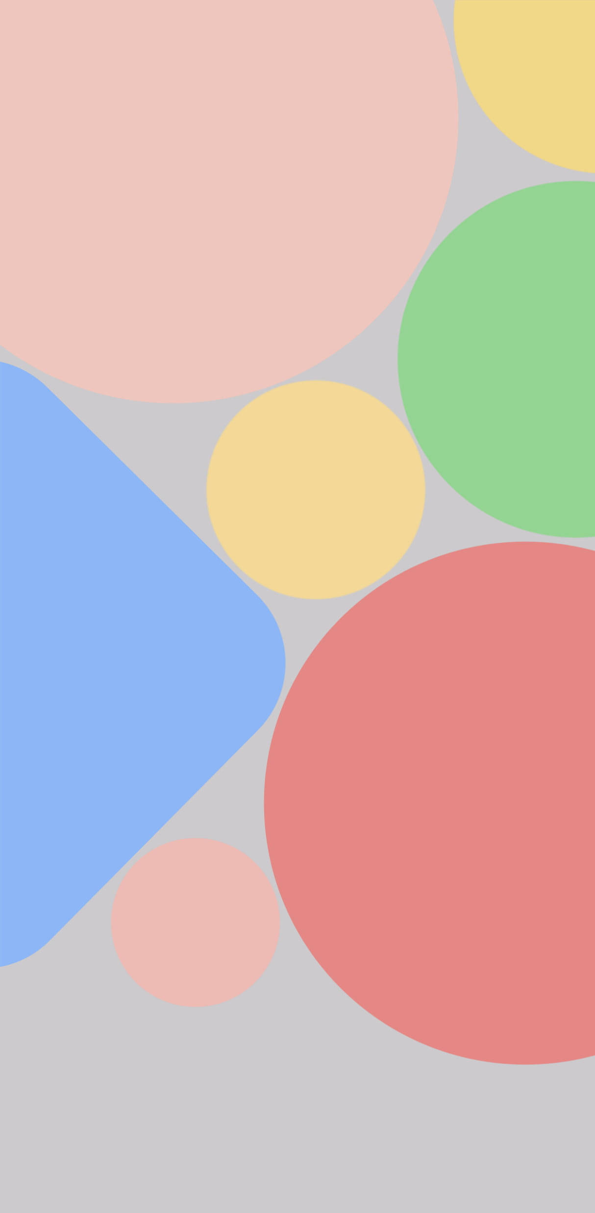 Dempede fargerike former Google Pixel 4 Bakgrunner