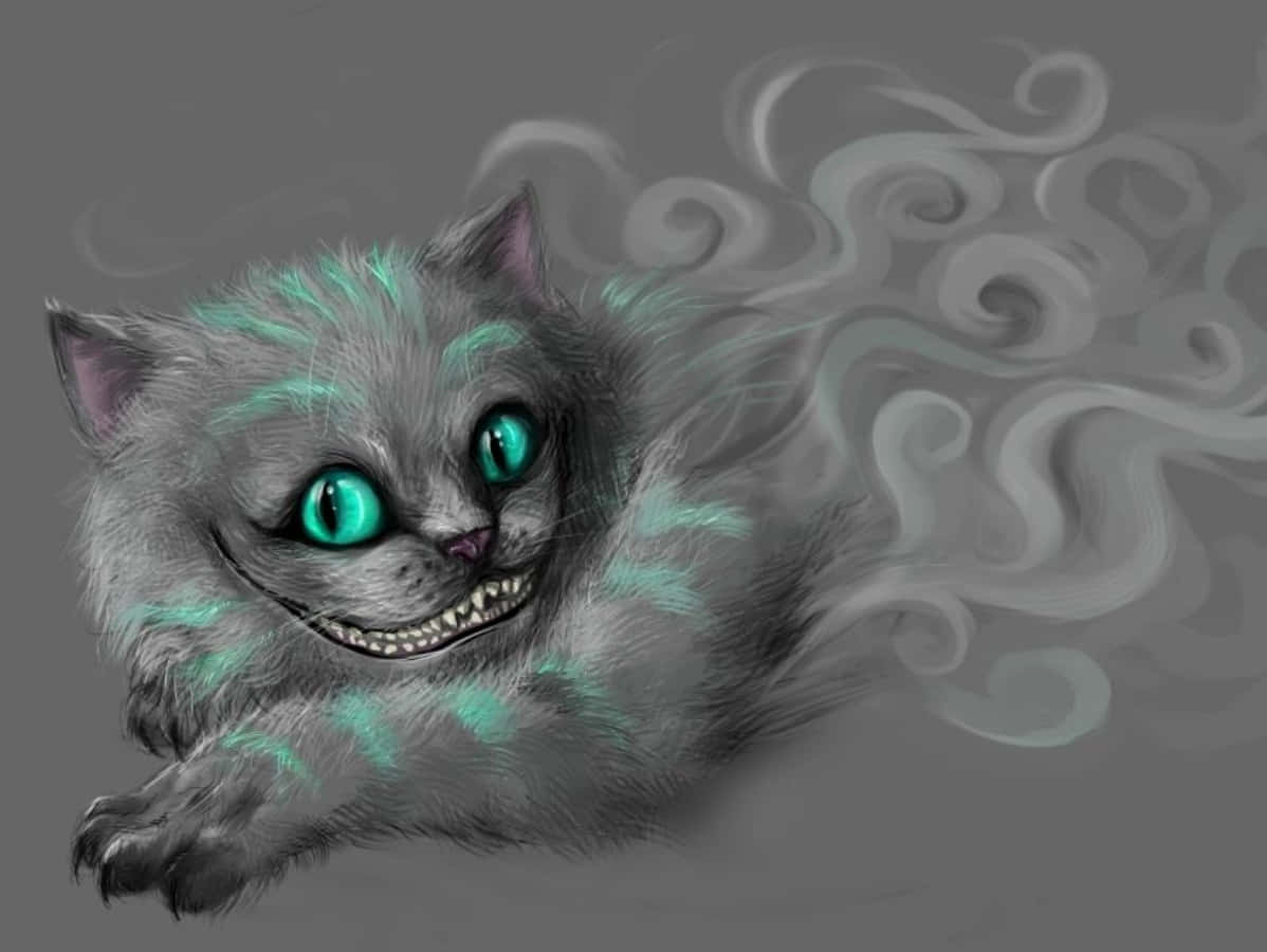 Den ikoniske Cheshire-katten gliser skøyeraktig og setter scenen for et oppslukende eventyr. Bakgrunner