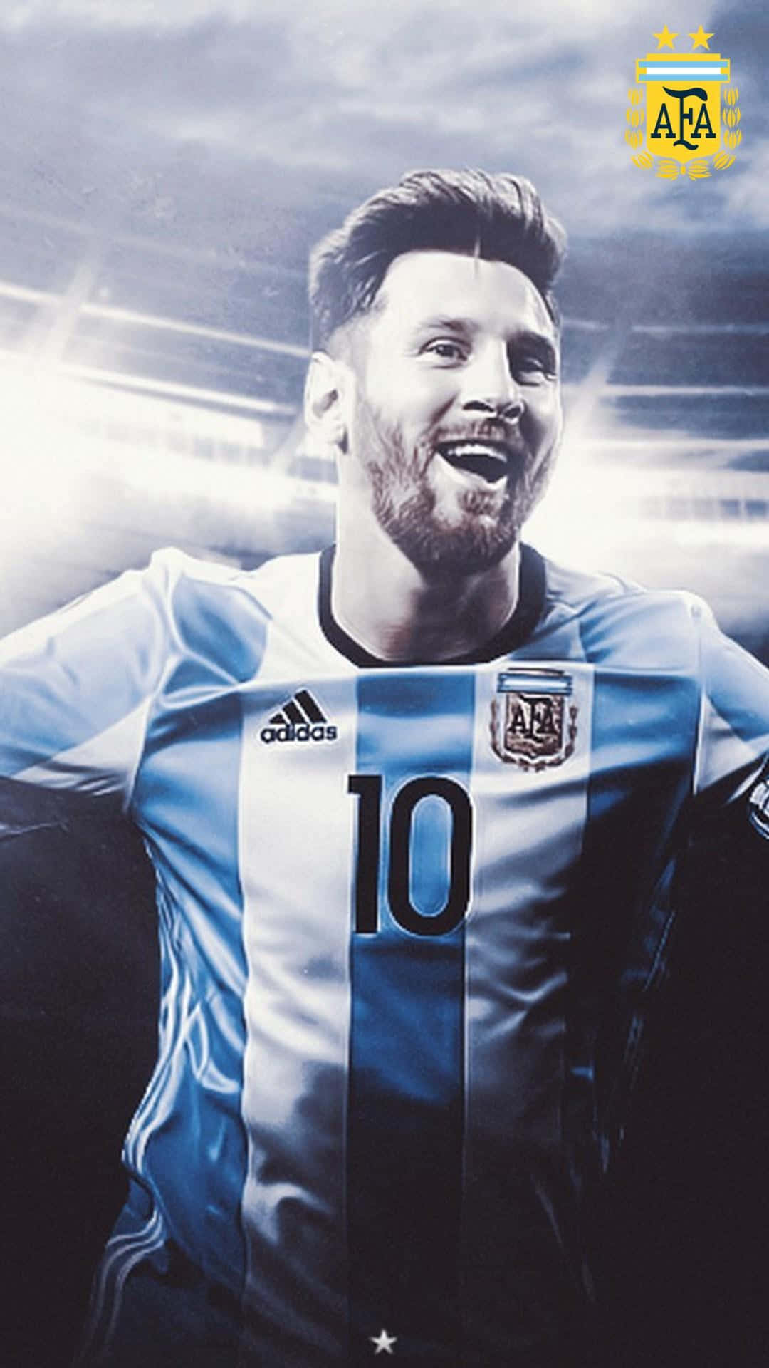 Den ikoniske Lionel Messi pryder millioner av iPhones globalt Bakgrunner