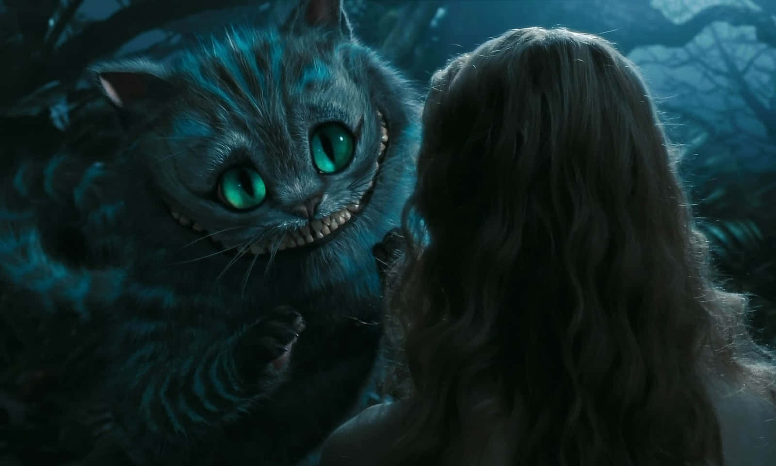 Den kloke Cheshire-katten Bakgrunner