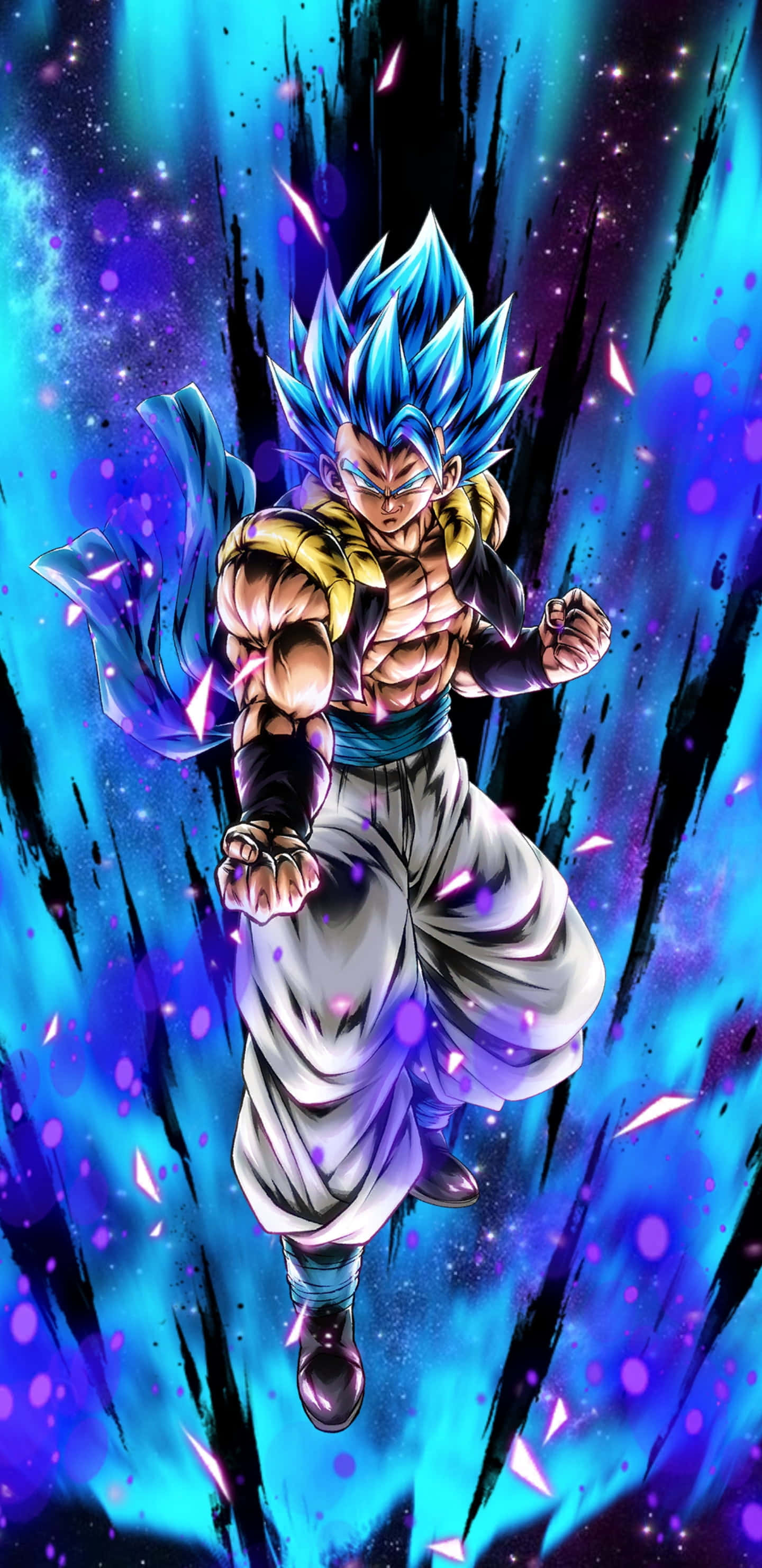 Den legendariske Super Saiyan Goku viser frem kraften sin i Dragon Ball Z Bakgrunner
