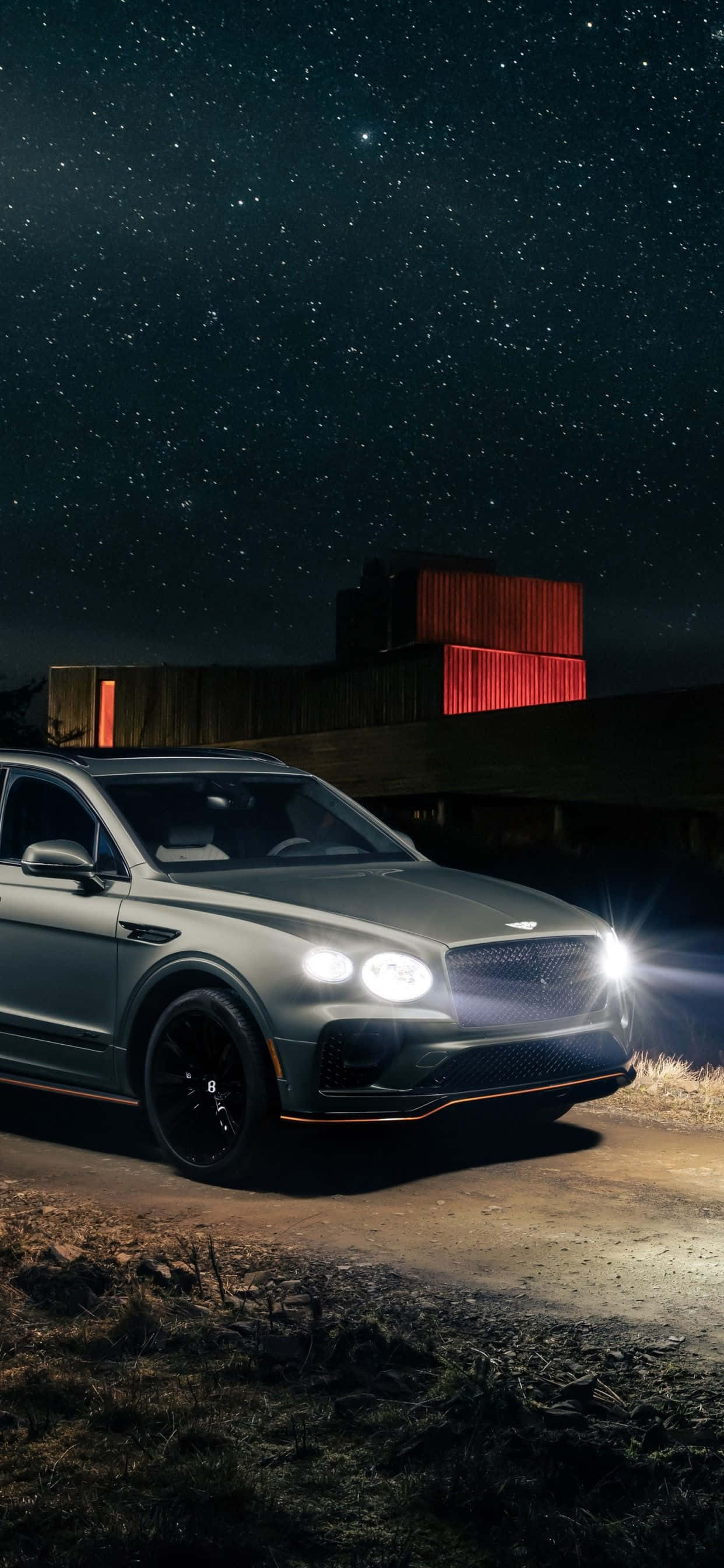 den nye bentley bentayga vises om natten Bakgrunner