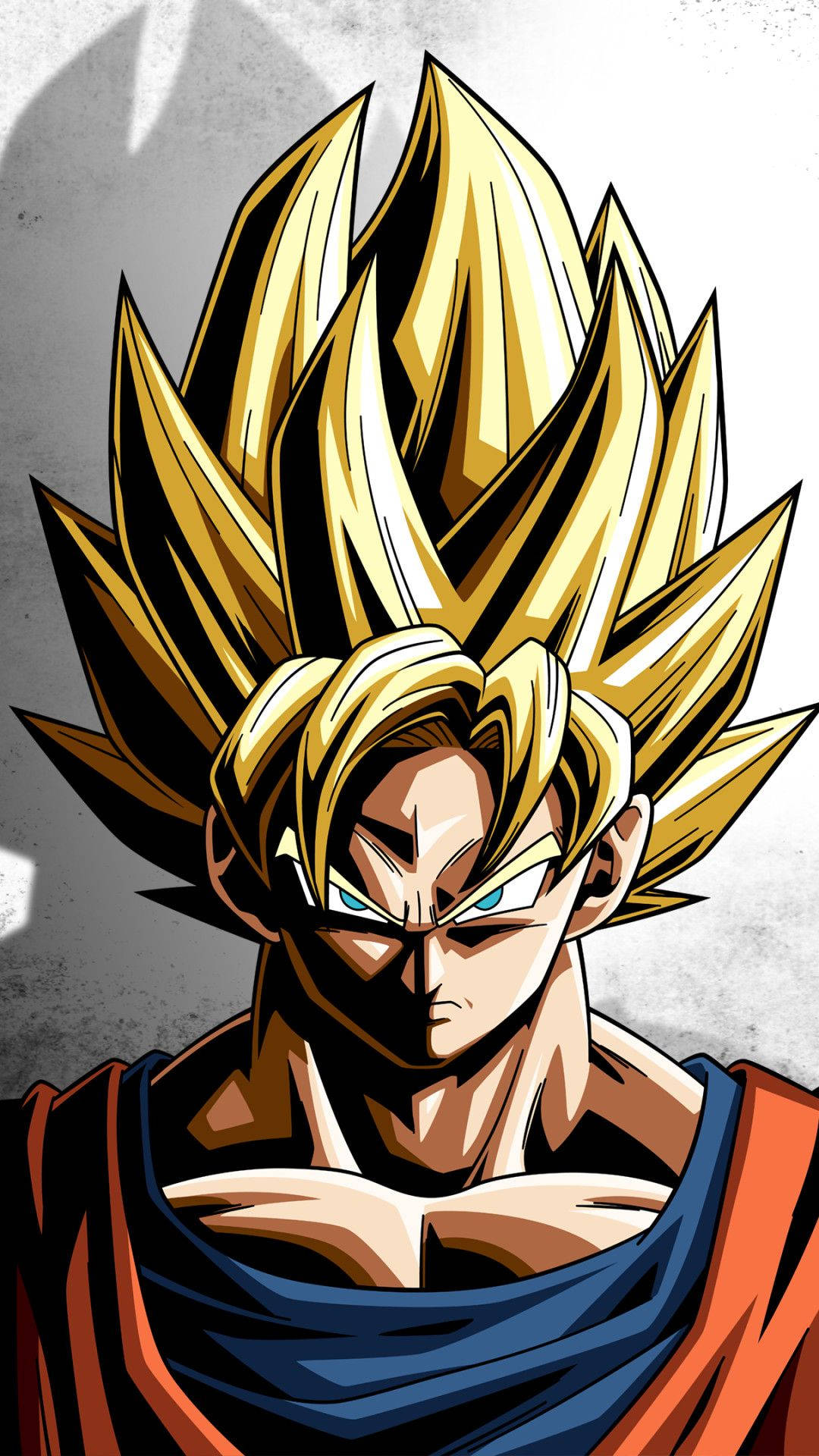 Bakgrunnsbilde av Son Goku i Super Saiyan 2-modus.