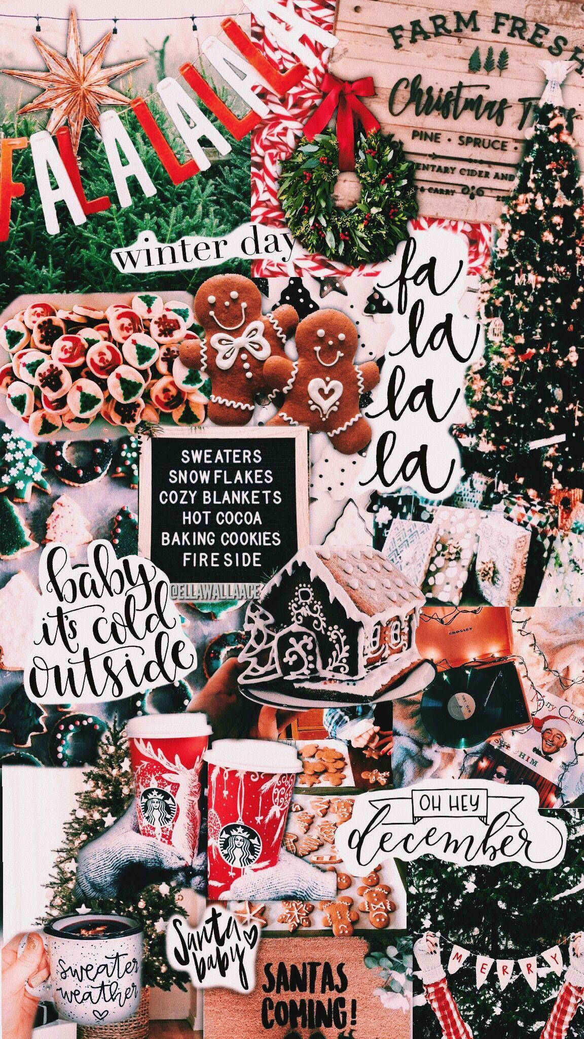 Desember julestemning preppy PFP Bakgrunner