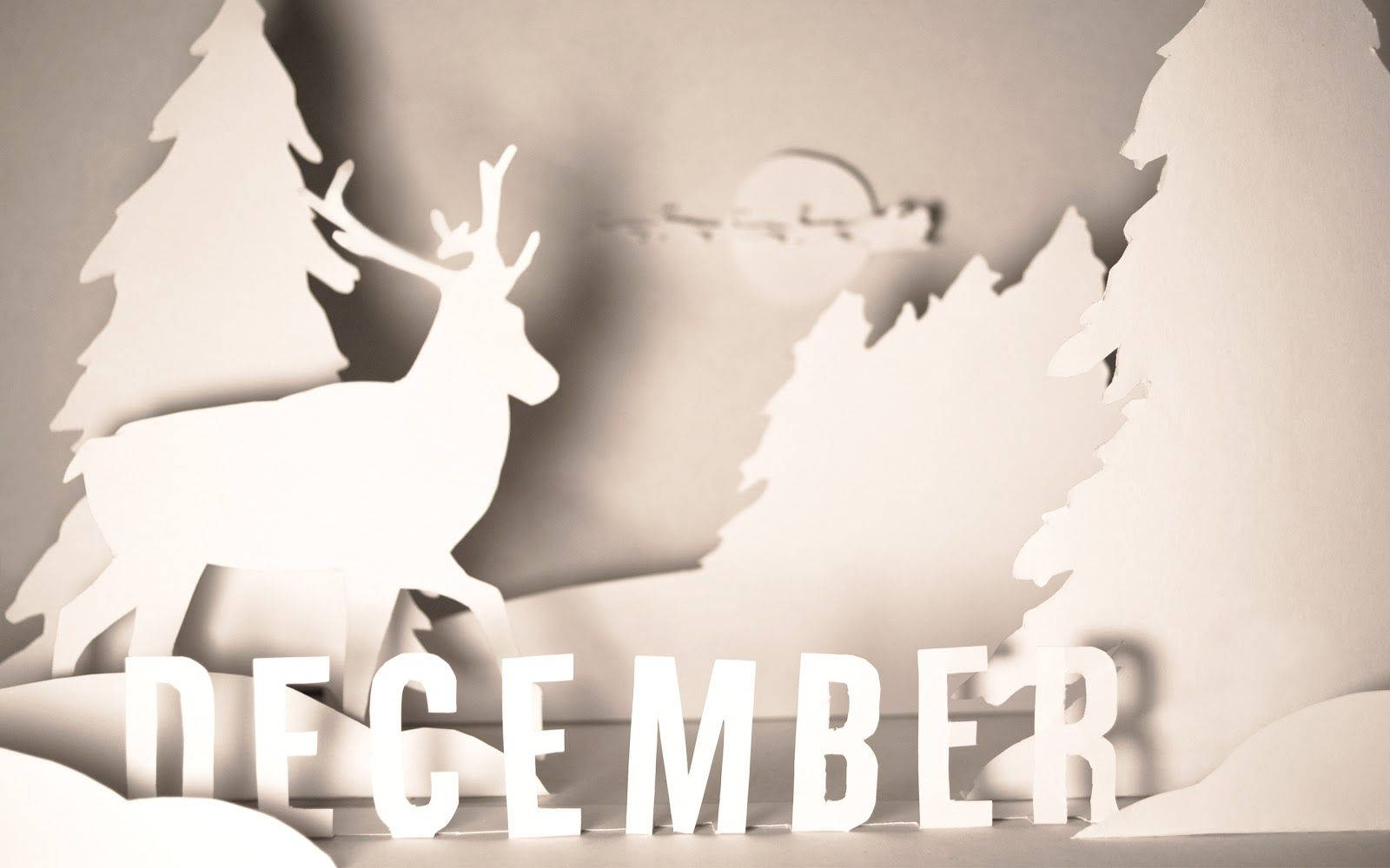Desember Måned Kunst Bakgrunner