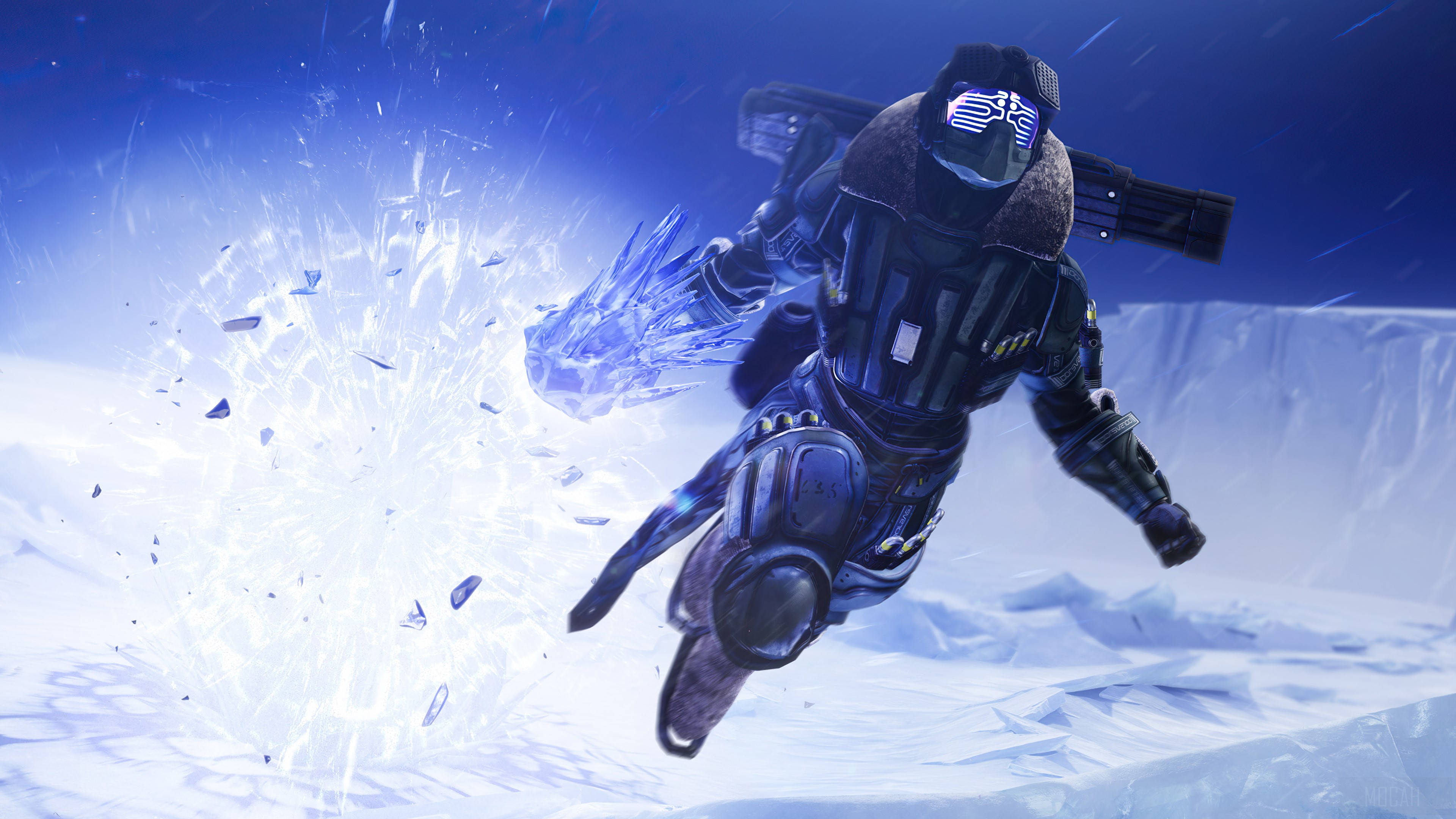 Destiny 2 Beyond Light Karakter som Flyr Bakgrunner