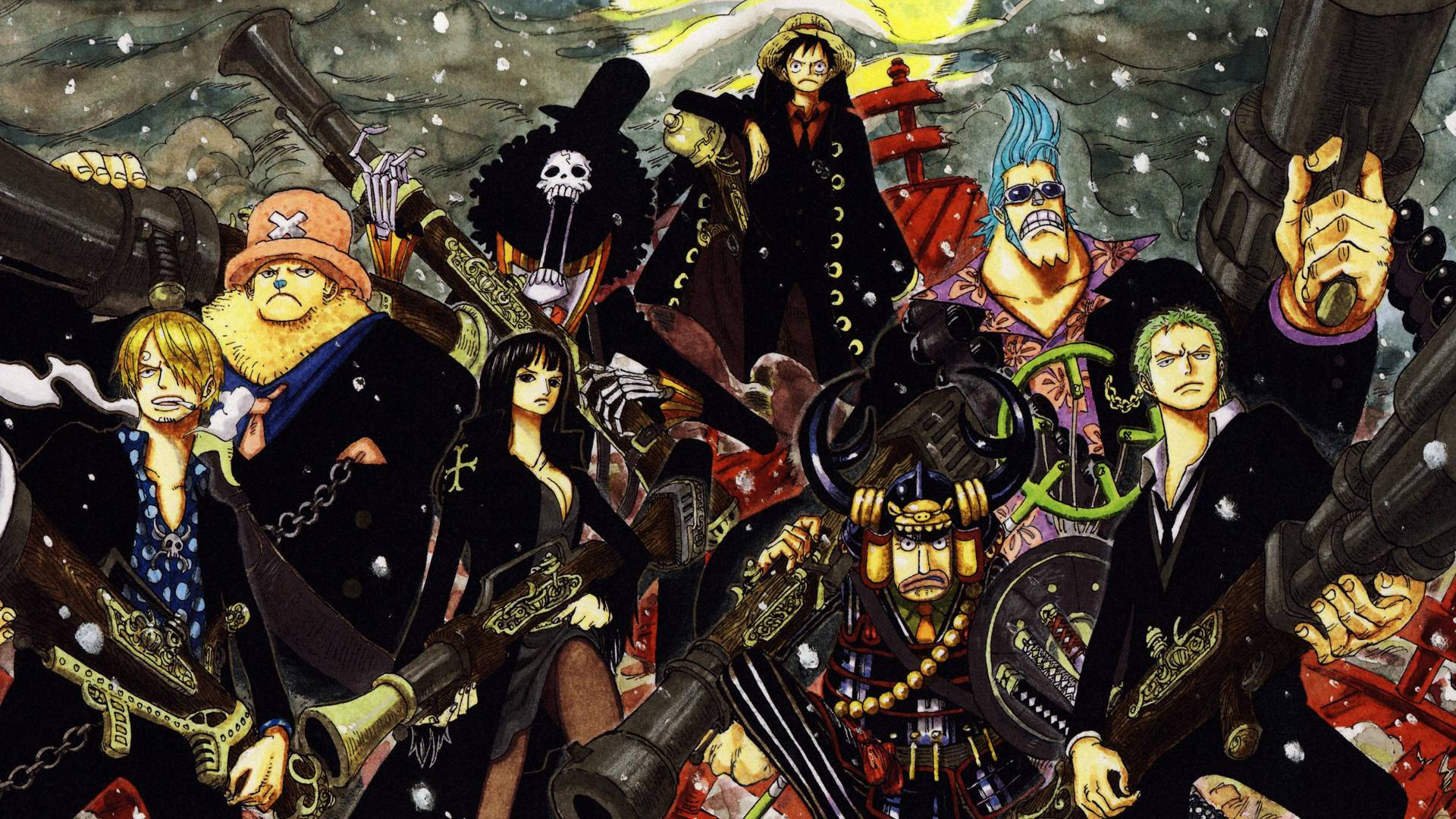 Det Legendariske Stråhattmannskapet fra One Piece Bakgrunner