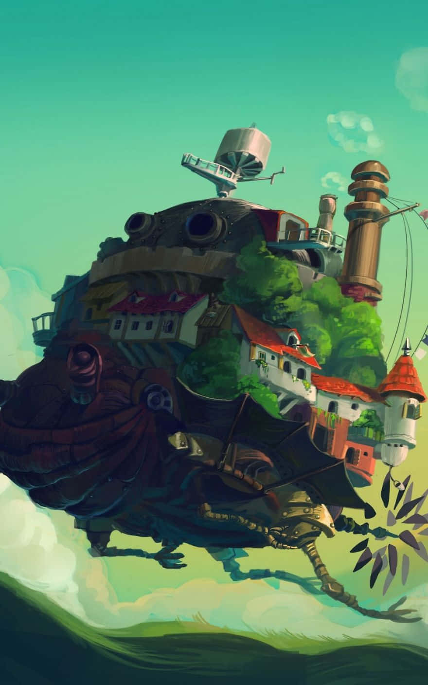 Det levende slottet Studio Ghibli-telefon Bakgrunner