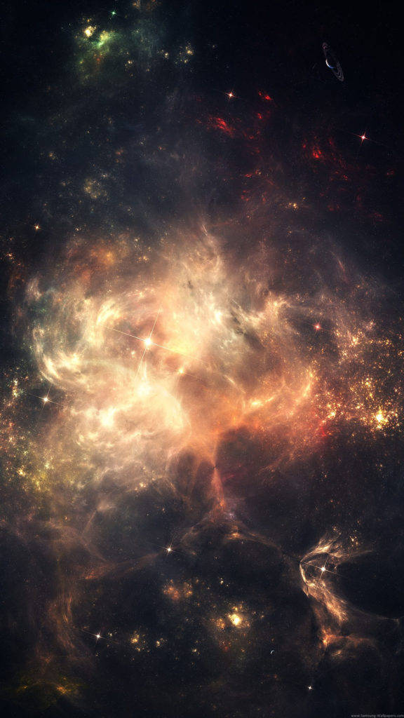 Diset Gylne Skyrom iPhone Bakgrunner