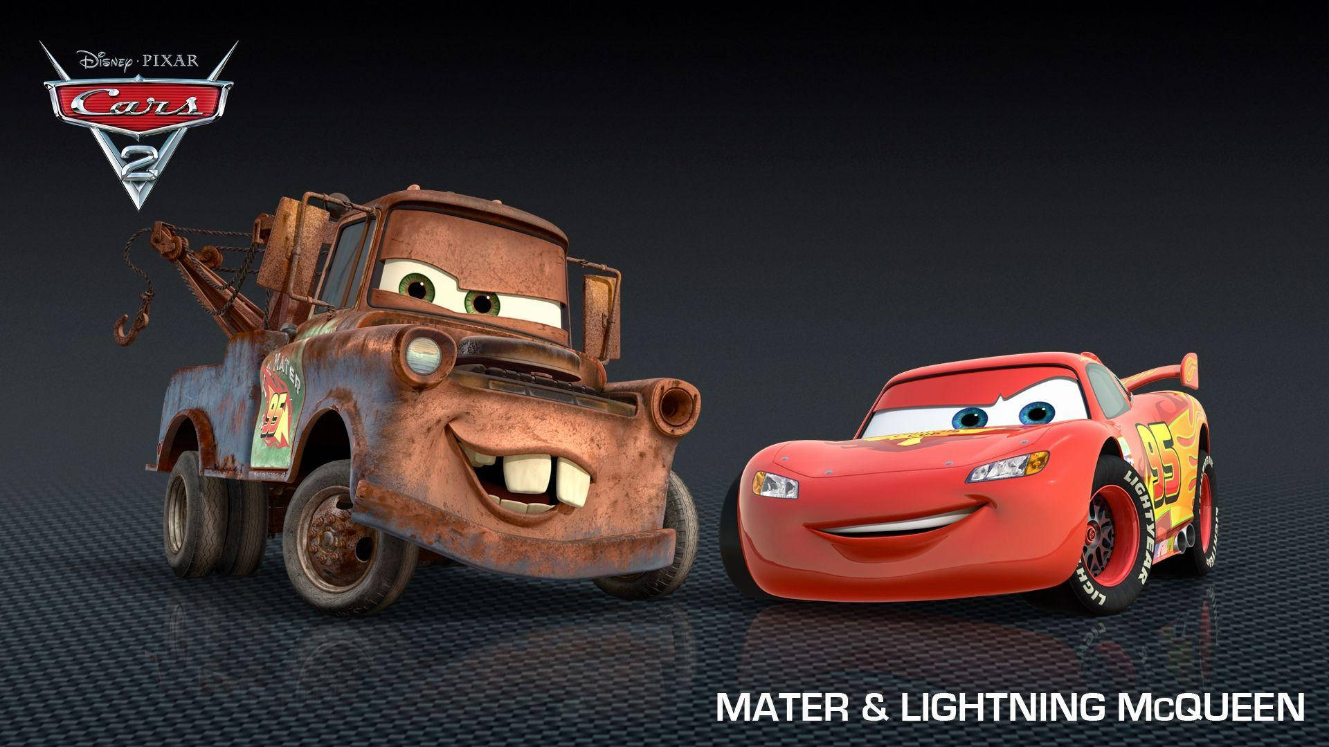 Disney 1920x1080 HD Cars Lightning McQueen og Mater Bakgrunner