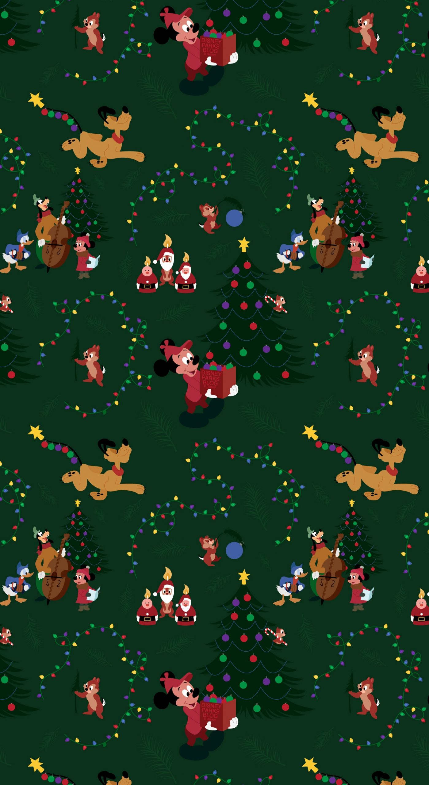 Disney Christmas iPhone Mickey Mouse Klubbhus Bakgrunner