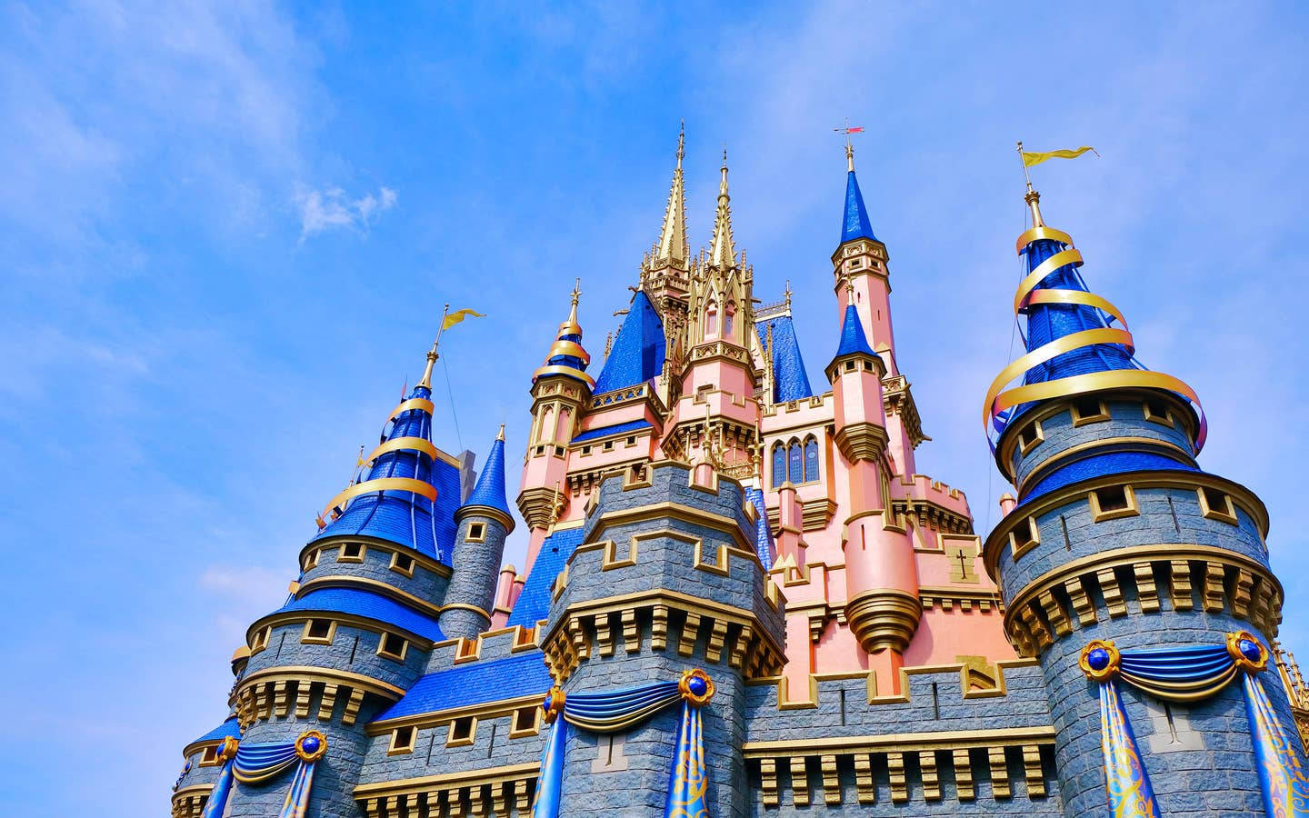 Disneyworld-slottet nærbilde Bakgrunner
