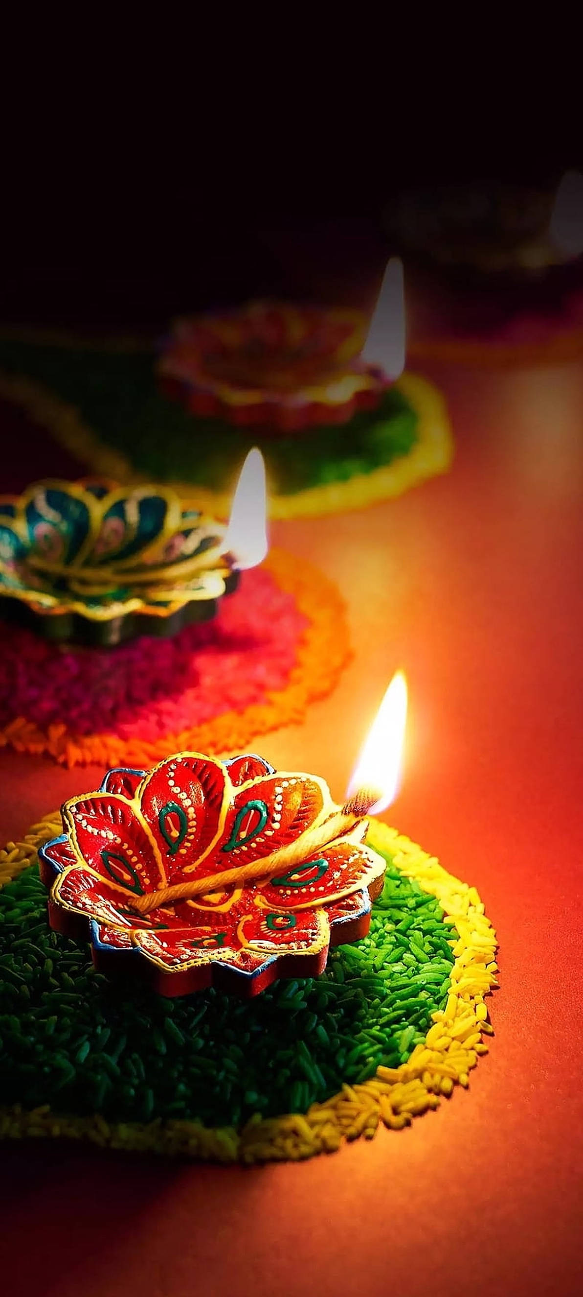 Diwali oljelamper Bakgrunner