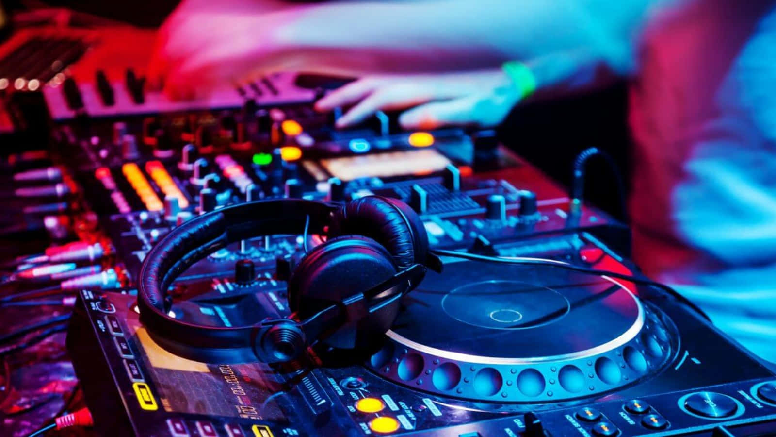 DJ-oppsett nattklubb musikk bilde Bakgrunner