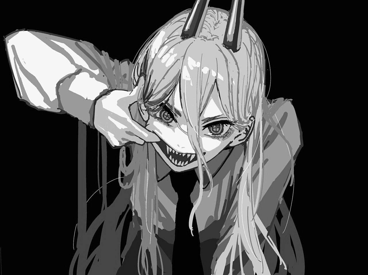 Djevlepike Edgy Anime Profilbilde Bakgrunner