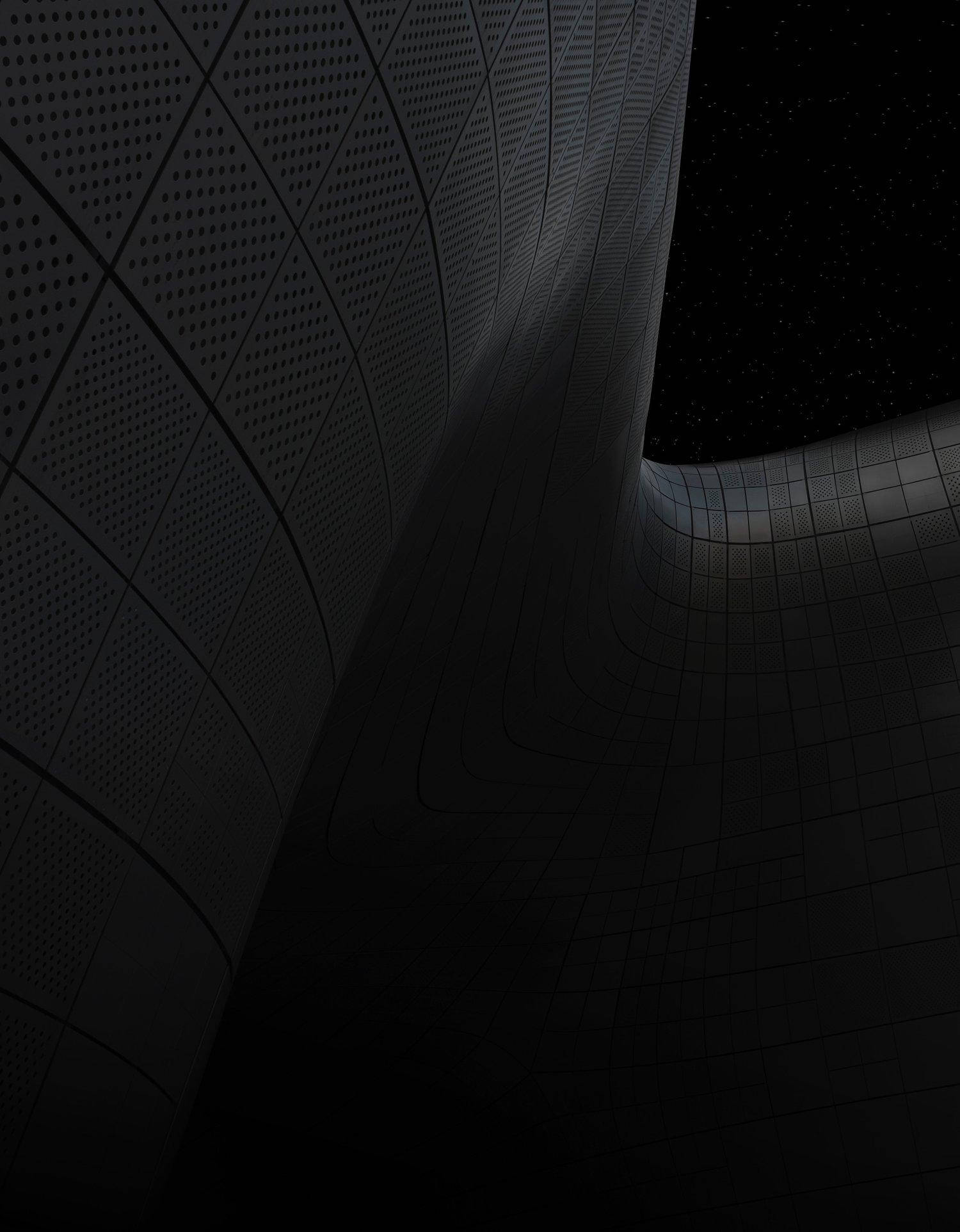 Dongdaemun Design Plaza i mørk modus Bakgrunner
