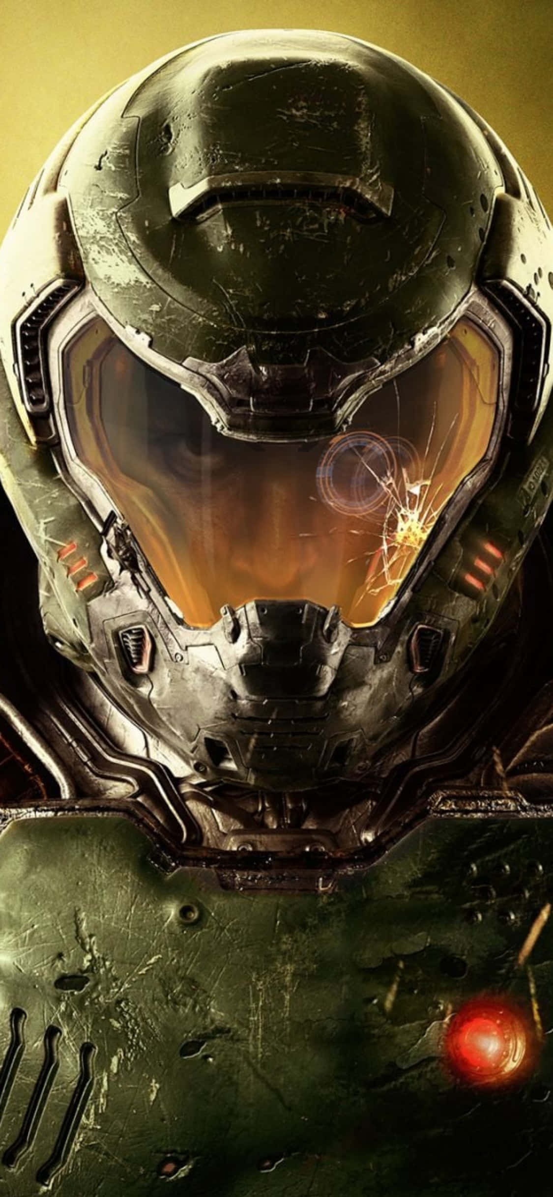 Doomguy Hjelm iPhone Xs Doom Bakgrunn Bakgrunner