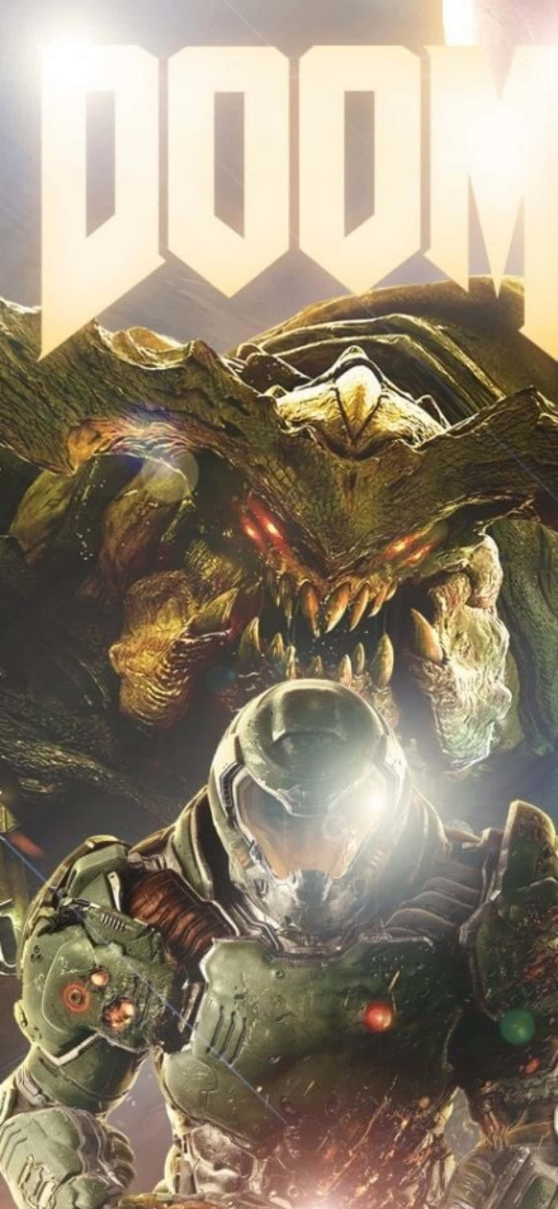 Doomguy Monster iPhone Xs Bakgrunn Bakgrunner