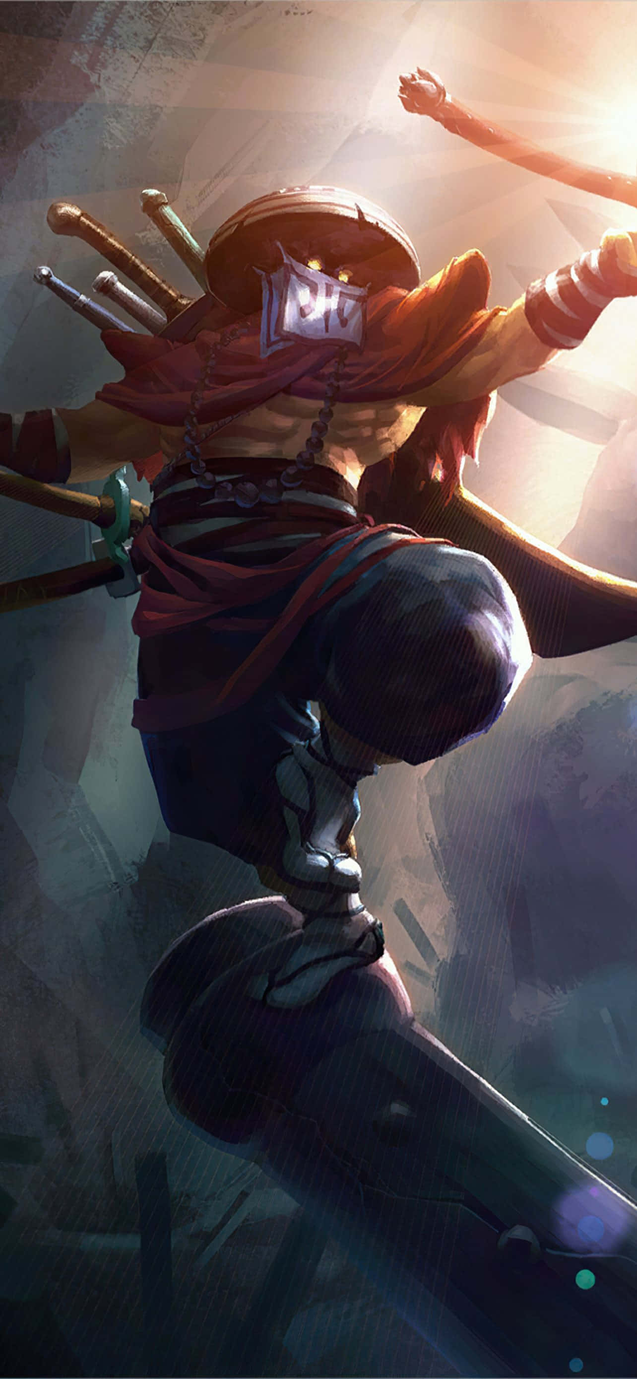 Dota 2 Juggernaut i ninjaantrekk Bakgrunner