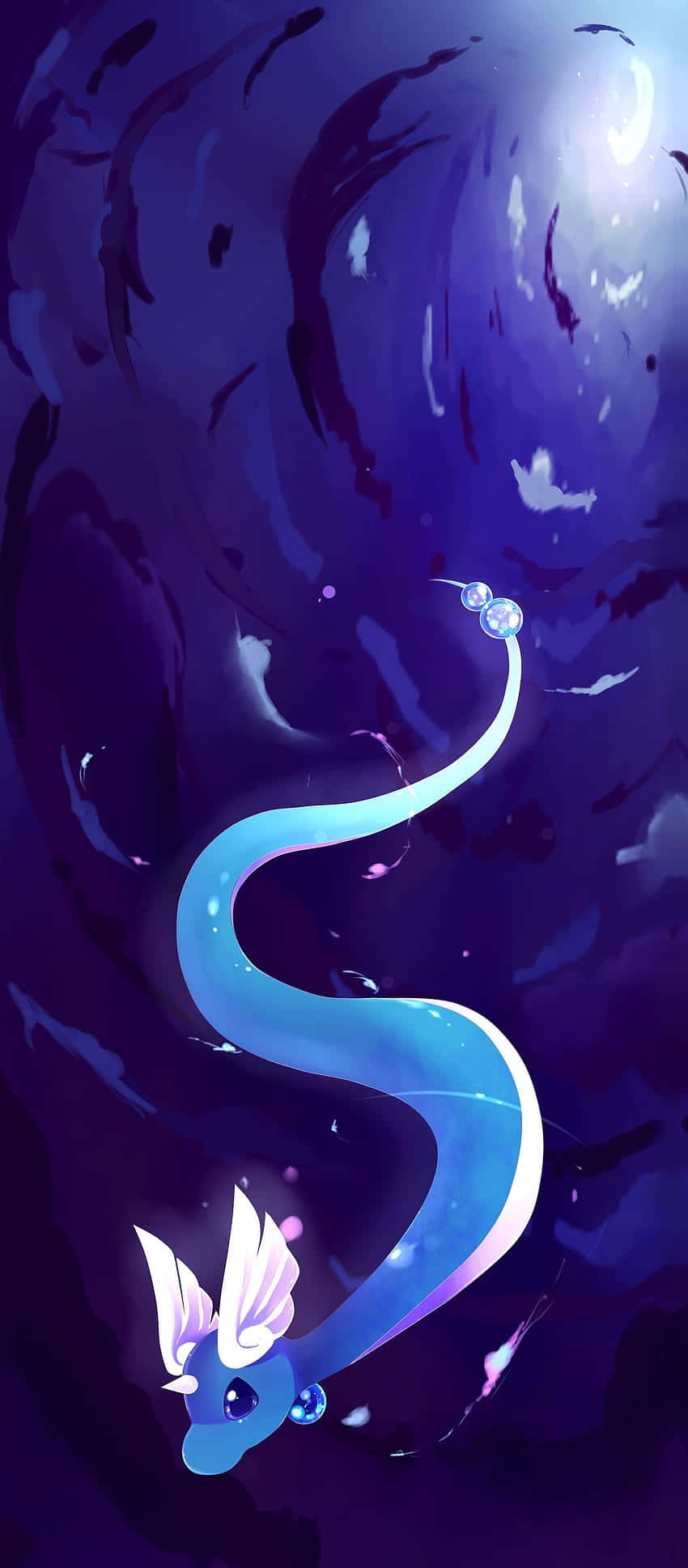 Dragonair i vann abstrakt illustrasjon Bakgrunner