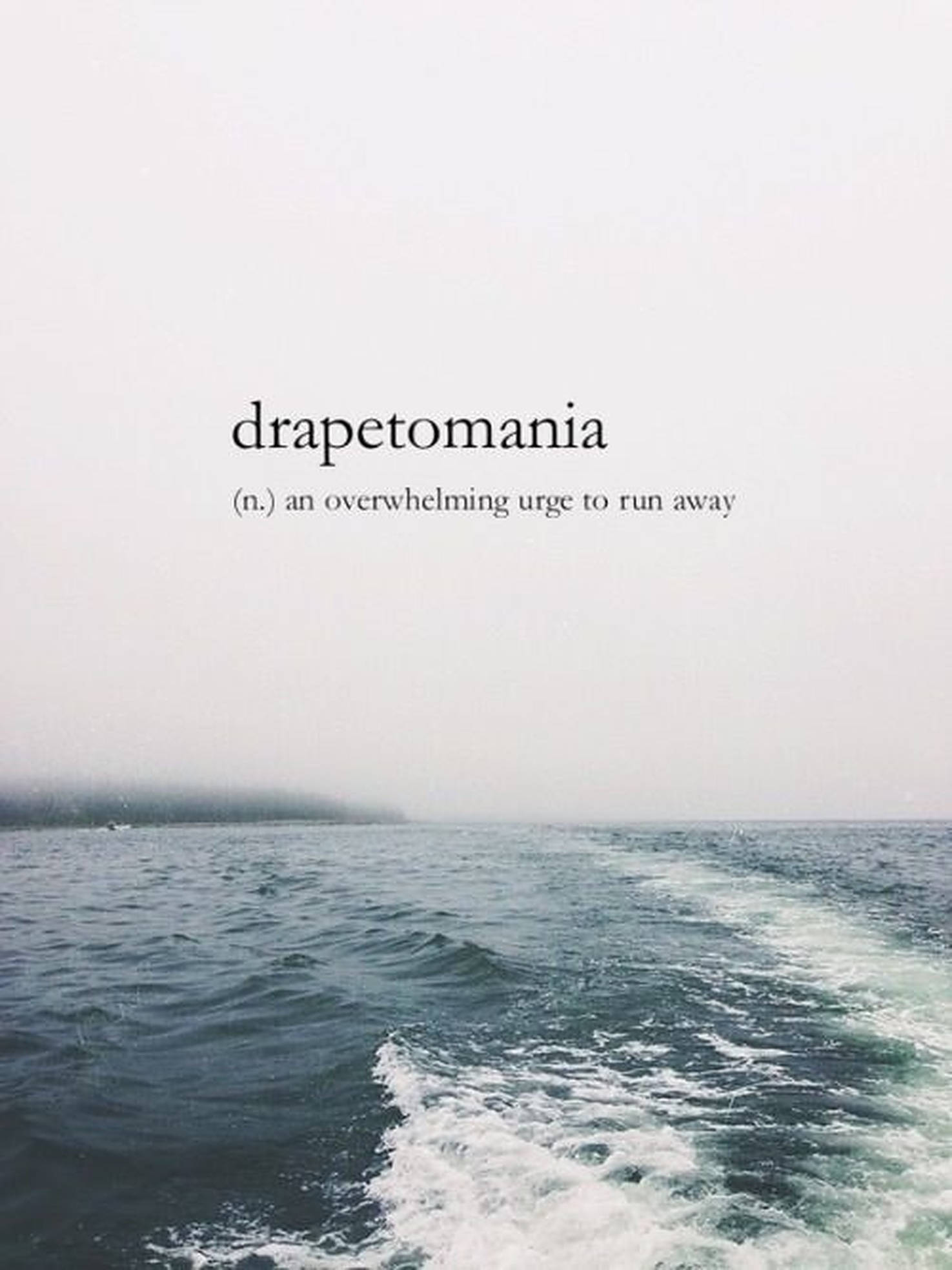Drapetomania Estetisk Ord Bakgrunner