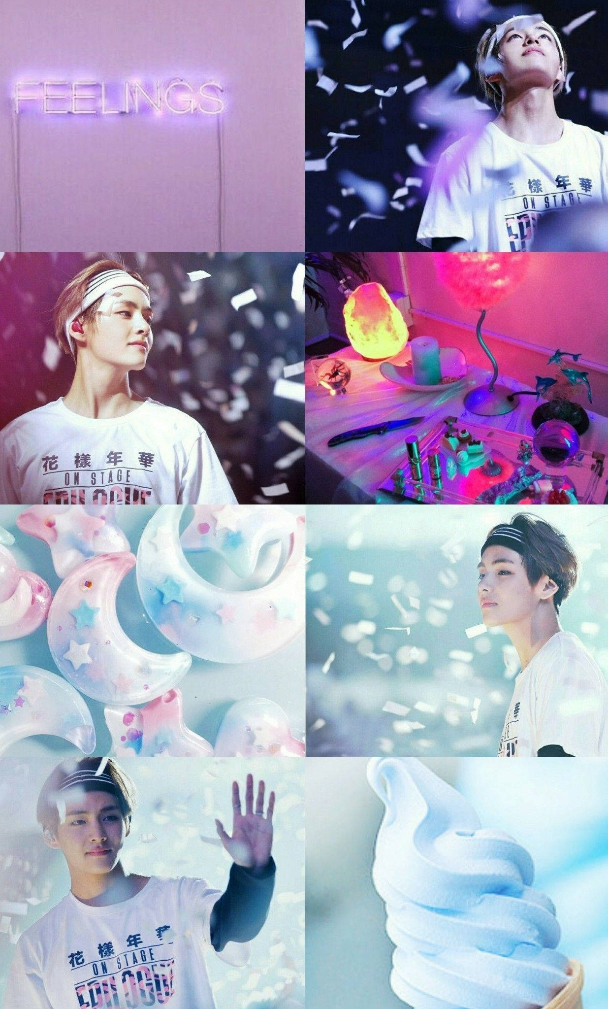 Dream Boy BTS-medlem V Estetikk Bakgrunner