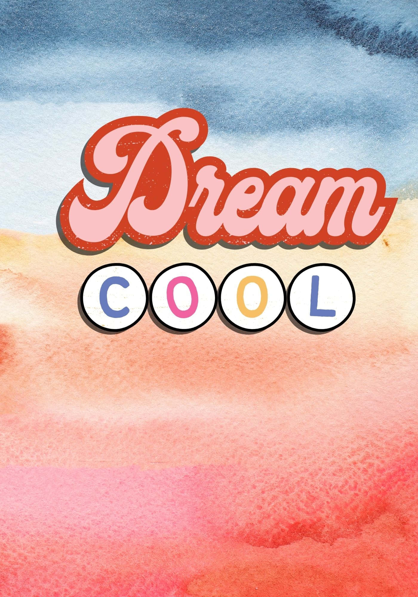 Dream Cool akvarellgradientbakgrunn Bakgrunner