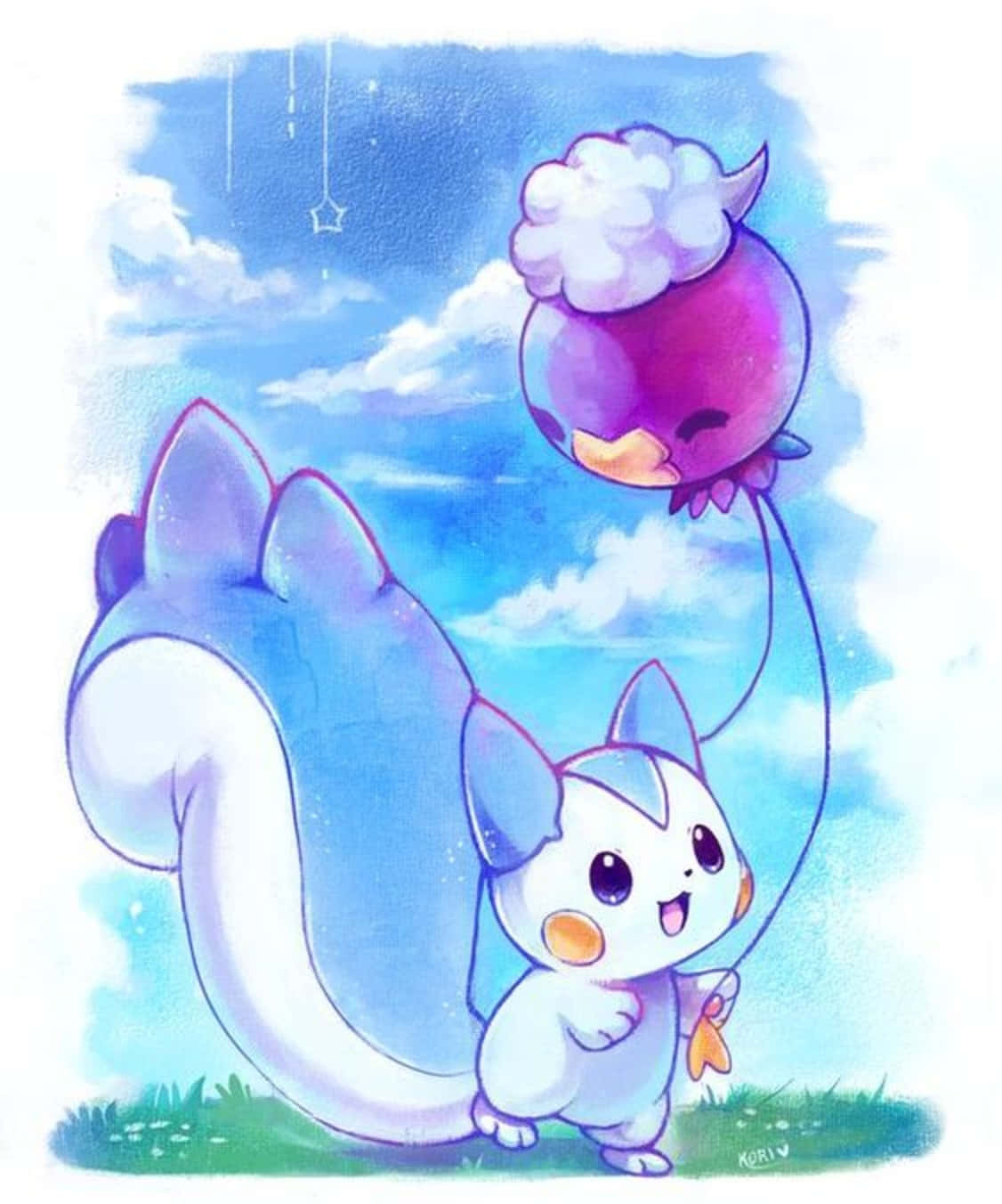 Drifblim og Pachirisu Bakgrunner