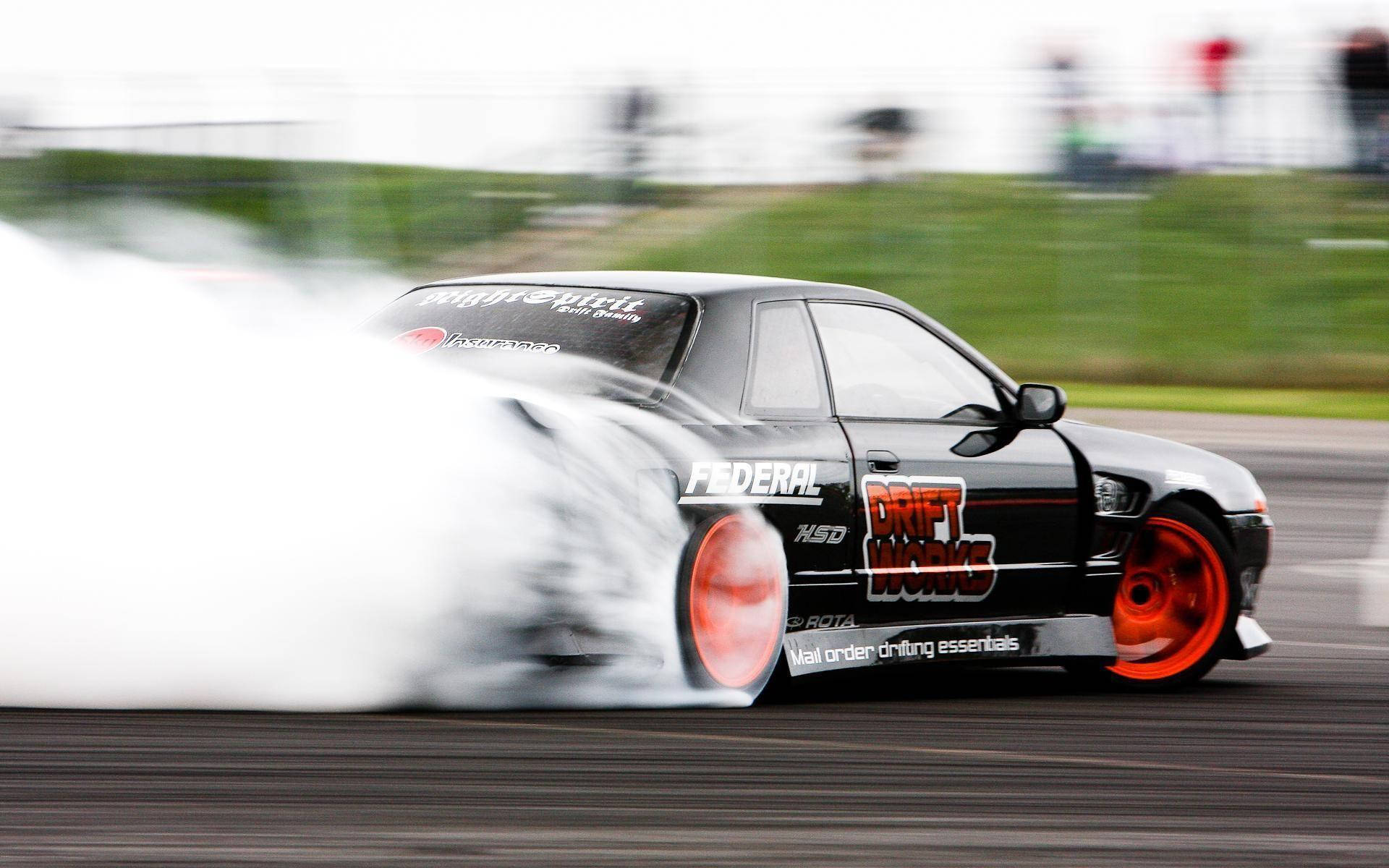 Drift Cars Nissan Skyline Bakfra Bakgrunner