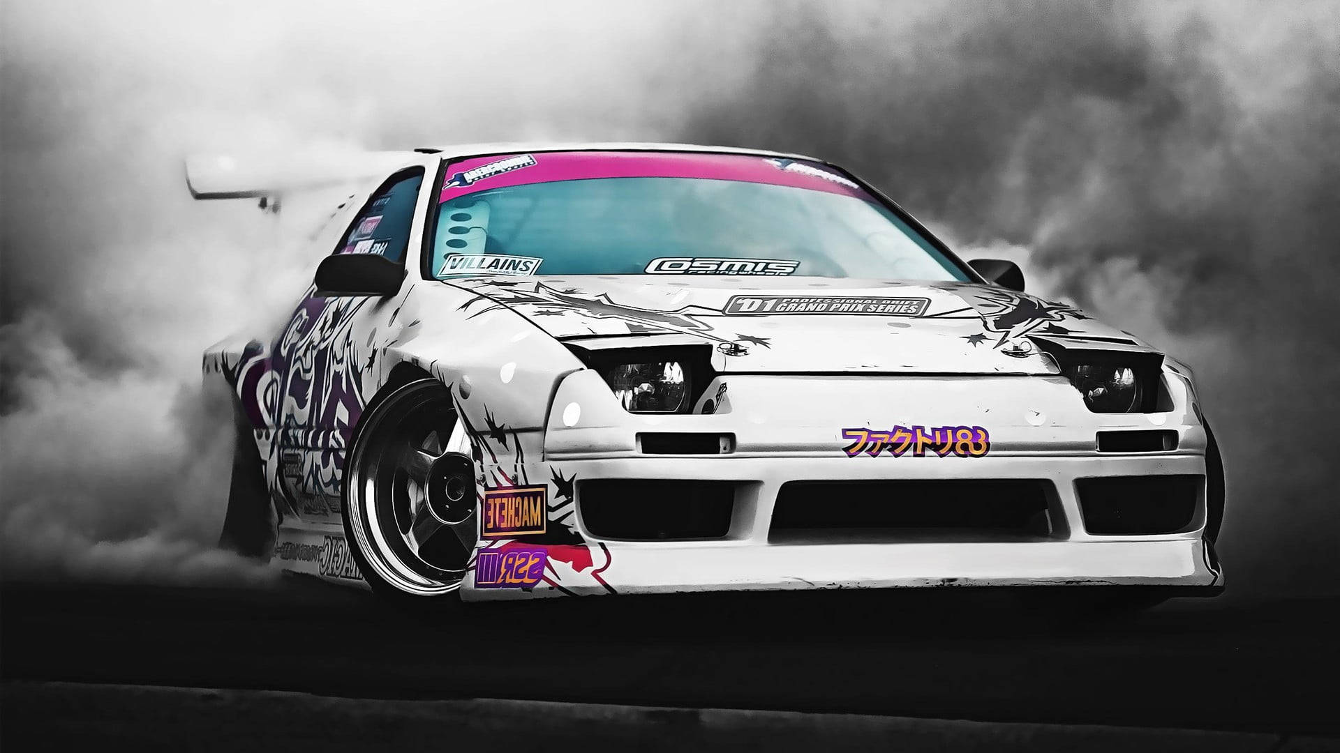 Driftbiler Japansk Sportsbil — Kule biler GIF Bakgrunner