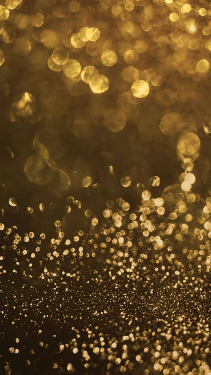 Drømmende gullglitter iPhone Bakgrunner