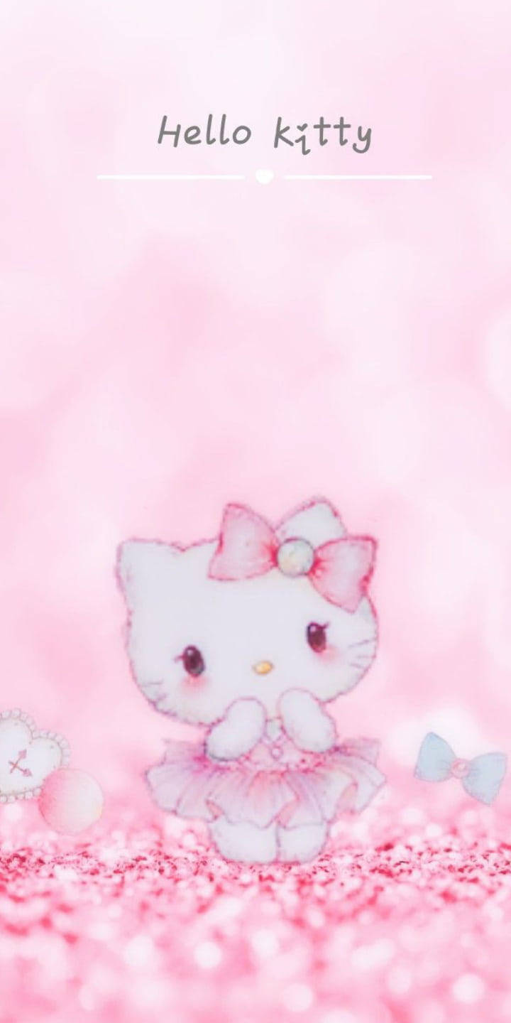 Drømmende rosa Hello Kitty uskarp bakgrunn Bakgrunner