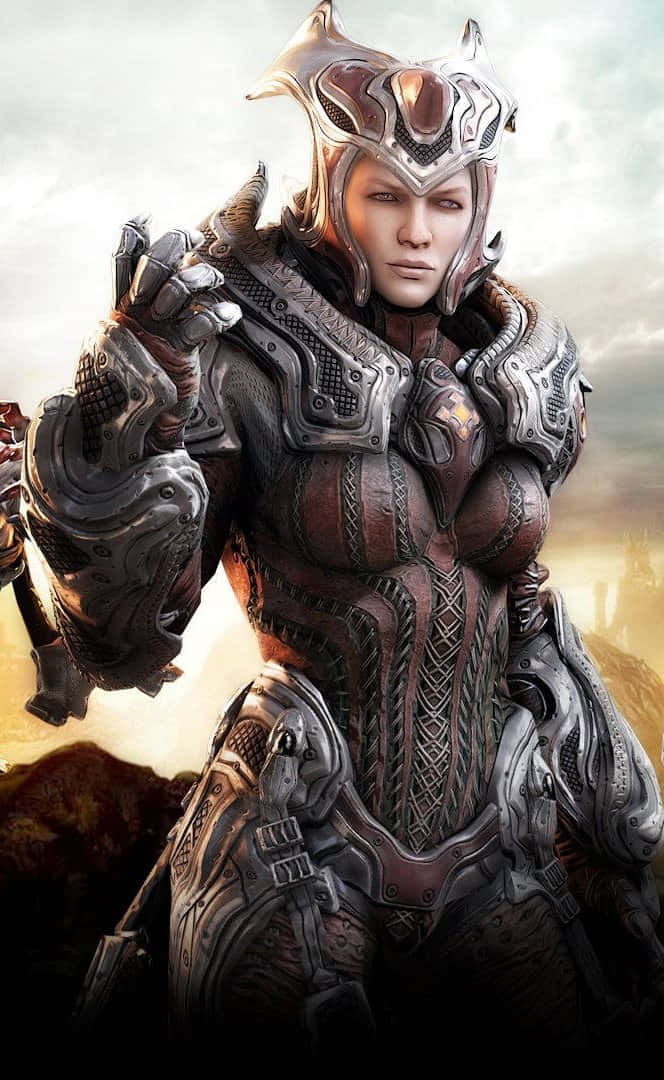 Dronning Myrrah iPhone XS Gears Of War 5 bakgrunn Bakgrunner