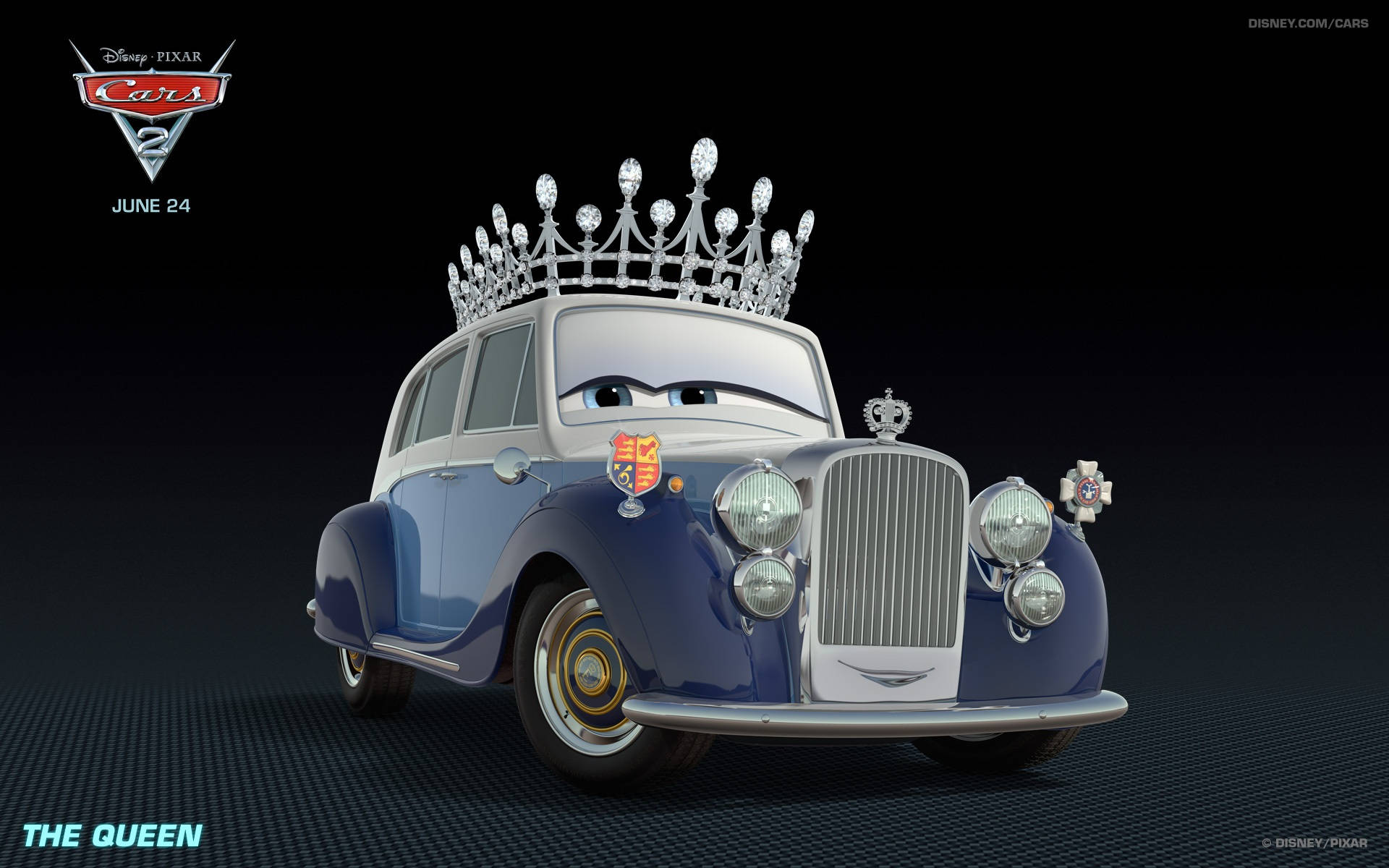Dronningen fra Disney Pixars Cars 2 Bakgrunner