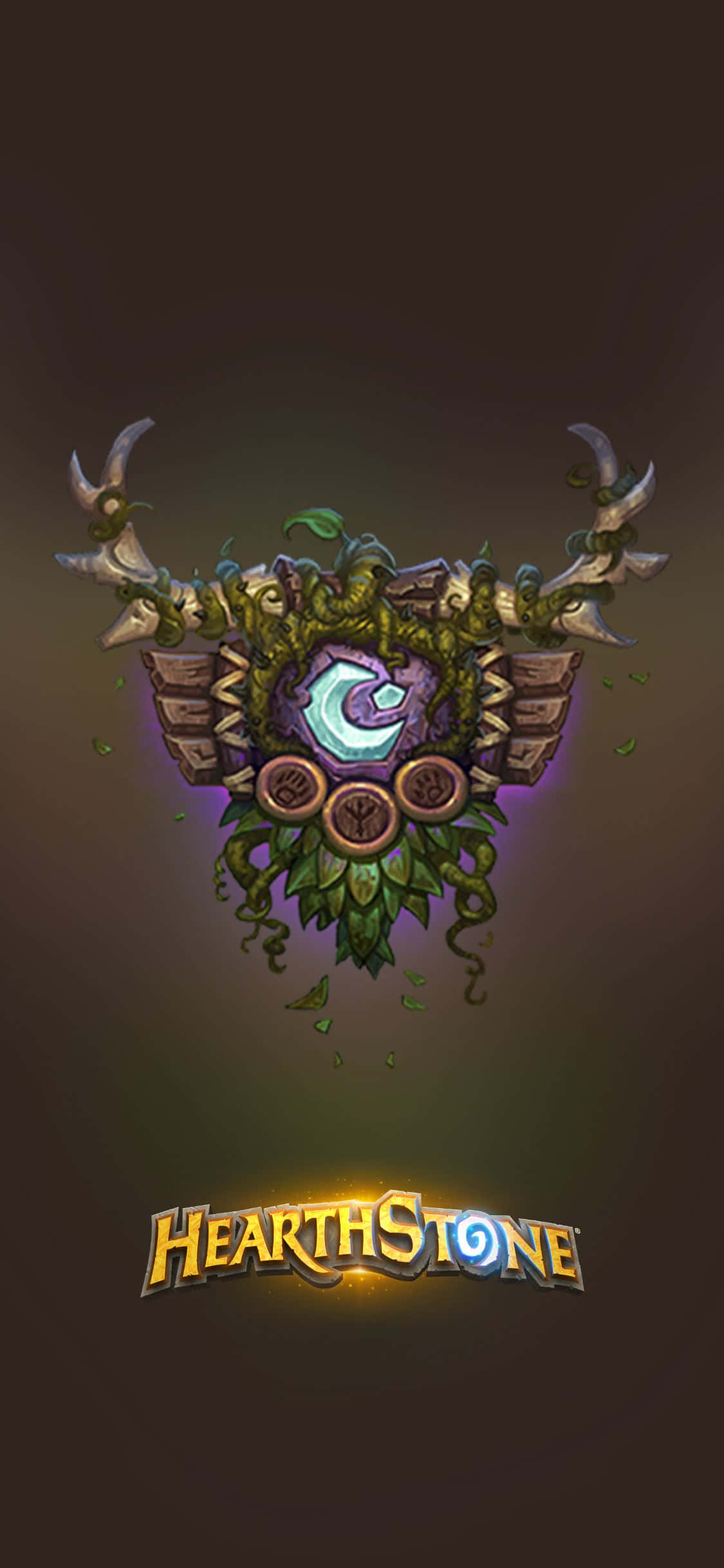 Druide-emblem iPhone XS Hearthstone-bakgrunn Bakgrunner