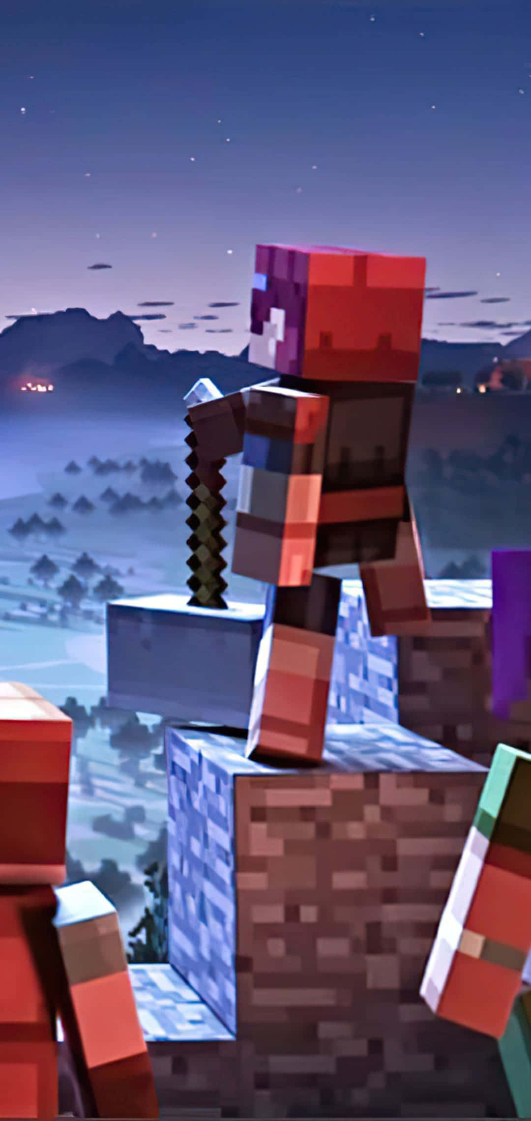 Dungeons Helt Pixel 3 Minecraft Bakgrunn Bakgrunner