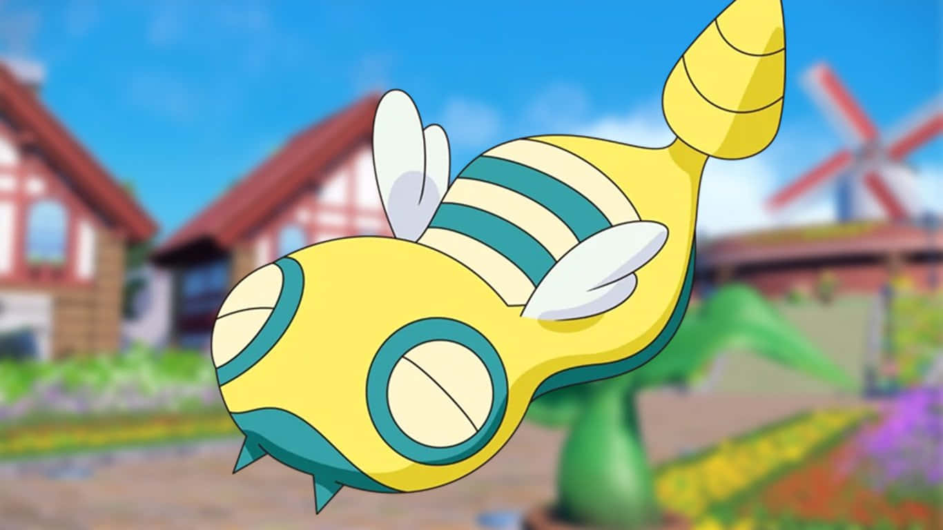 Dunsparce-bakgrunn med hus Bakgrunner