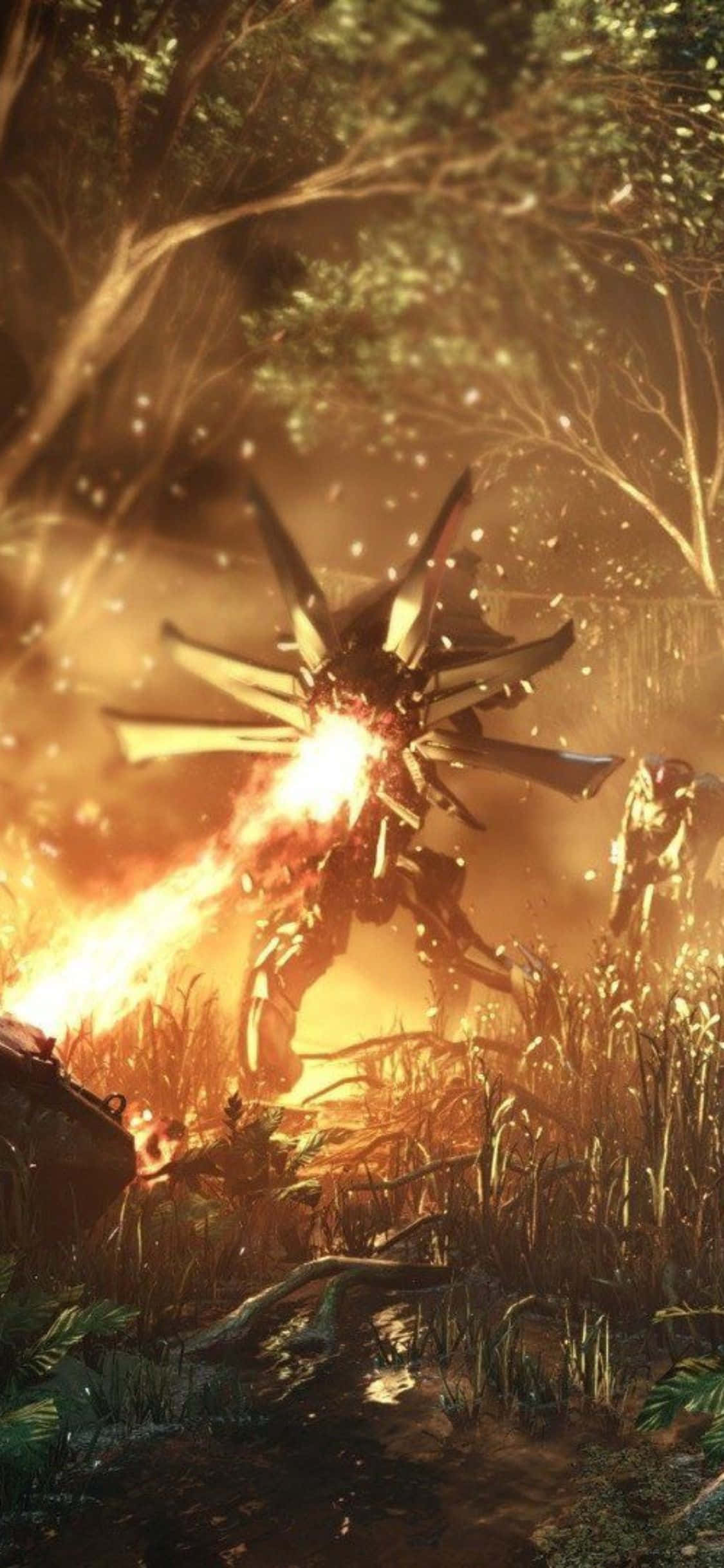 Dykk inn i den virtuelle verdenen med iPhone X Crysis 3 Bakgrunner