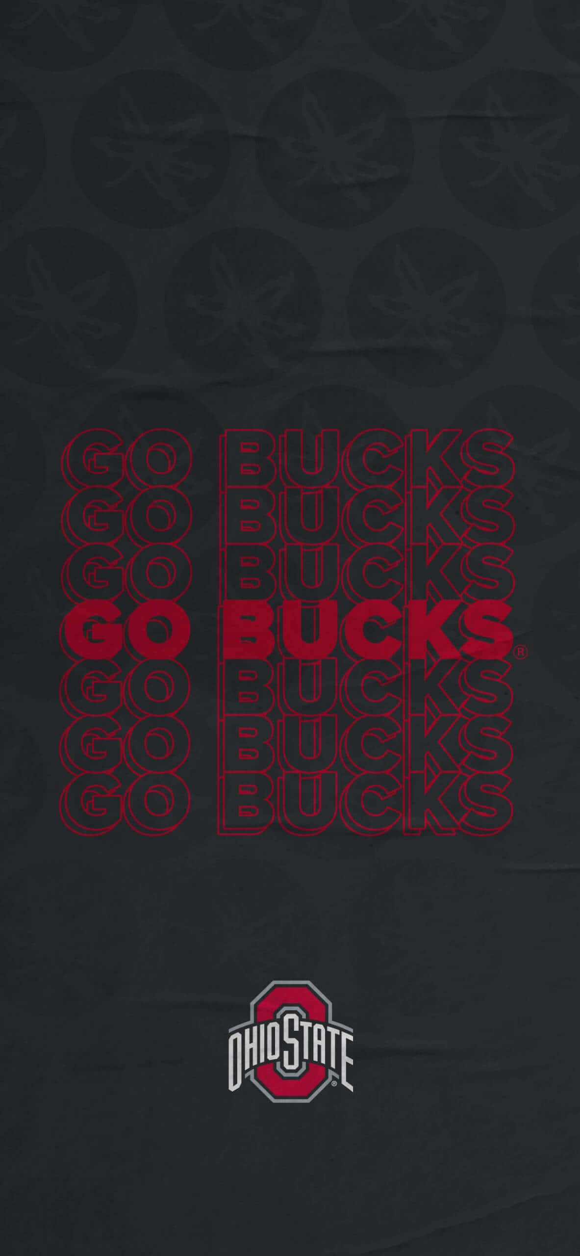 Dynamisk Ohio State Football-bakgrunn for iPhone Bakgrunner