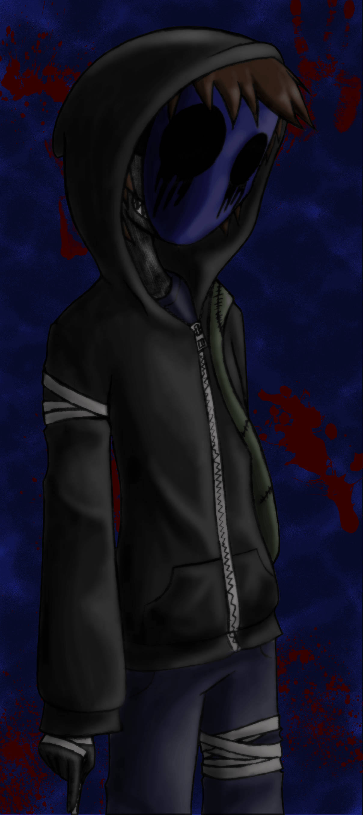 Dyster Eyeless Jack Digital Art Bakgrunner