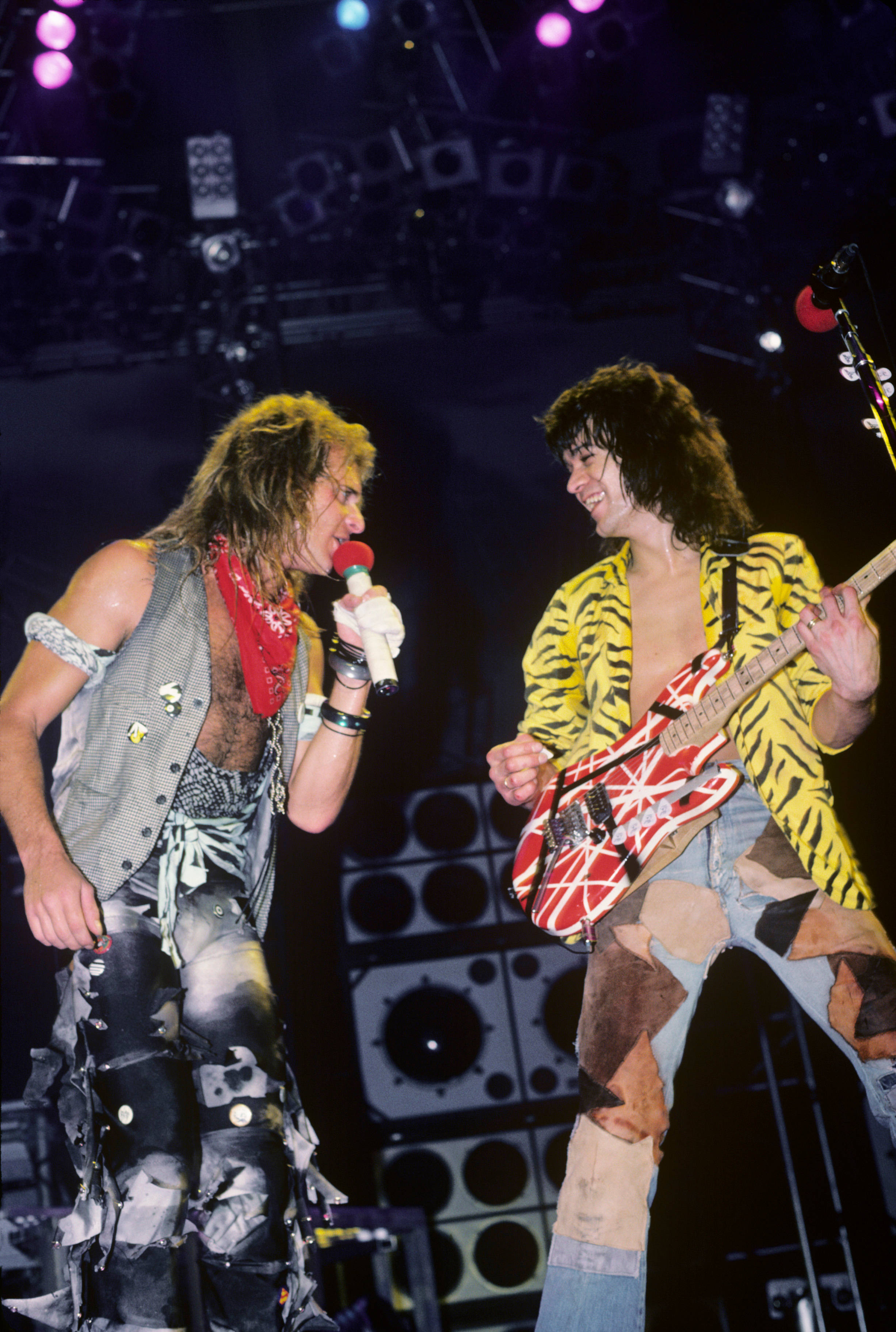 Eddie Van Halen David Lee Roth Bakgrunner