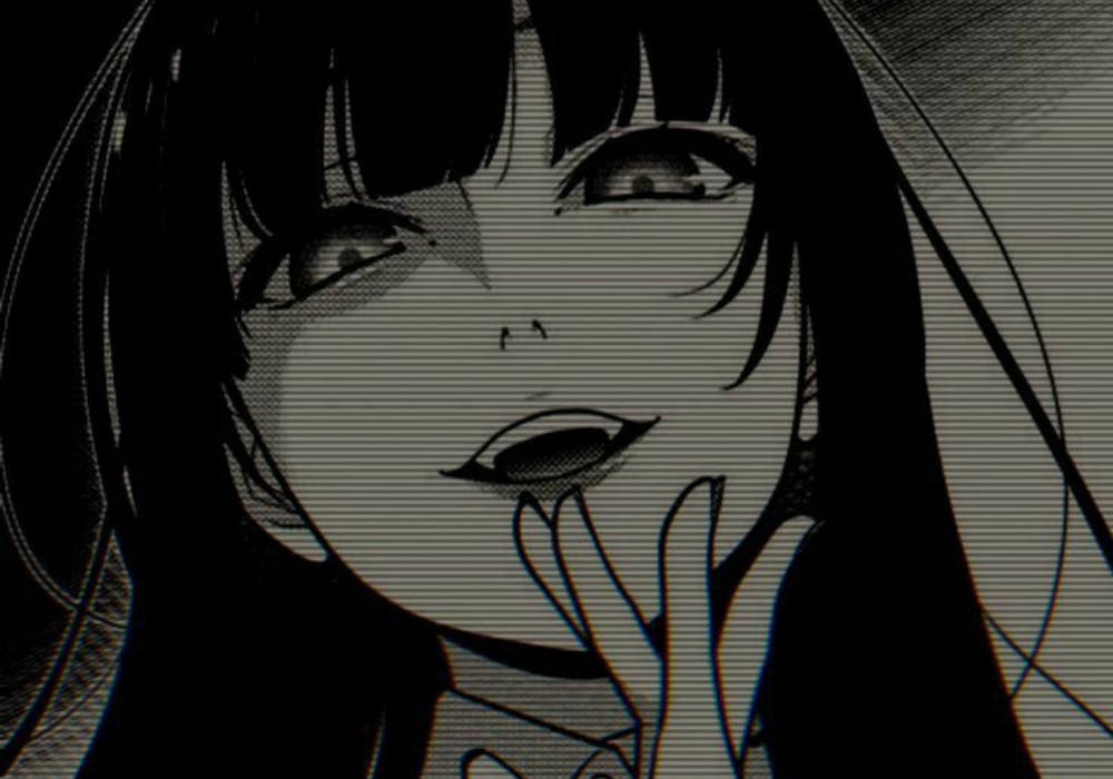 Edgy Anime Profilbilde Yumeko Jabami Bakgrunner