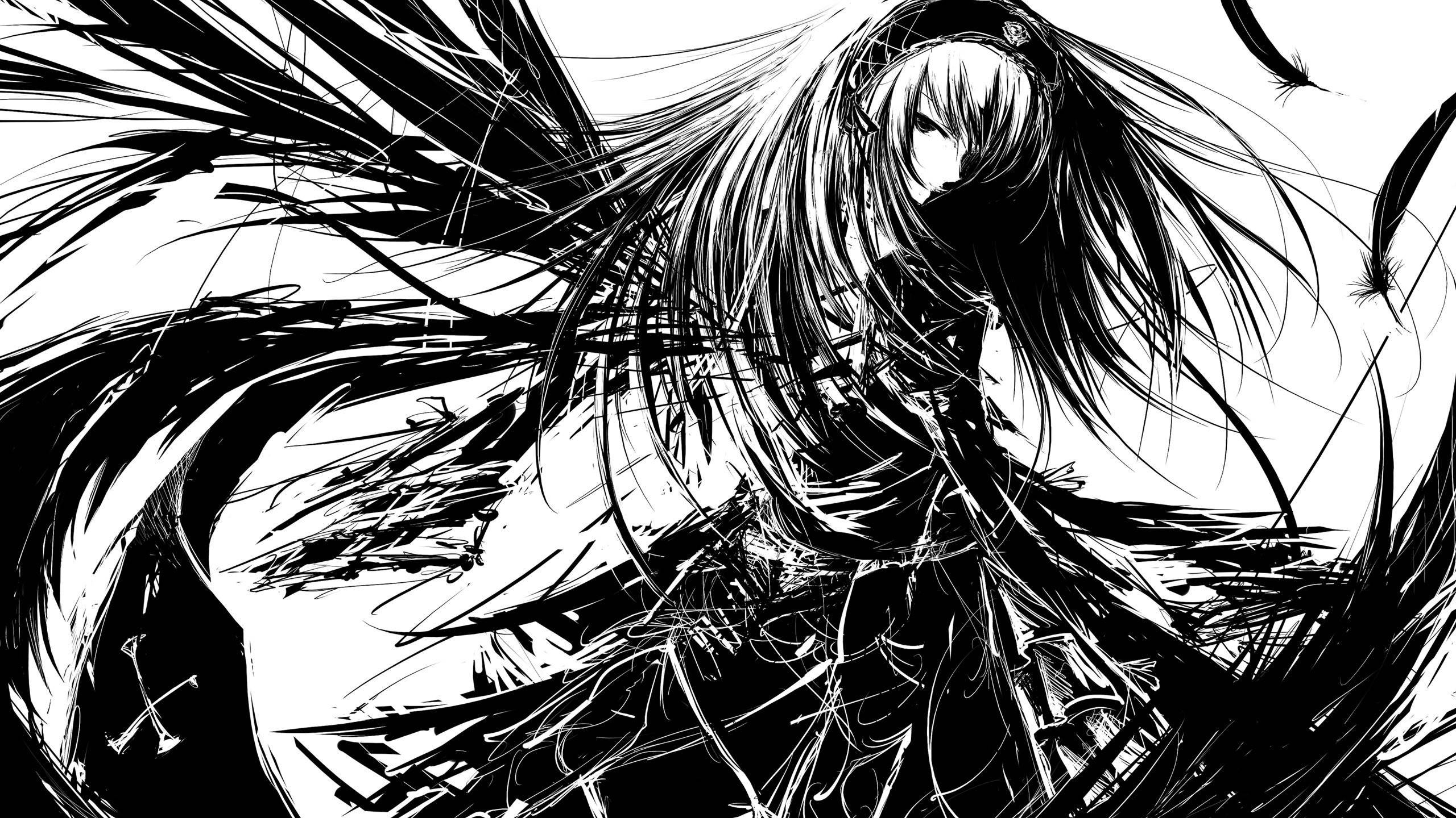 Edgy anime-profilbilde av fallen engel Bakgrunner