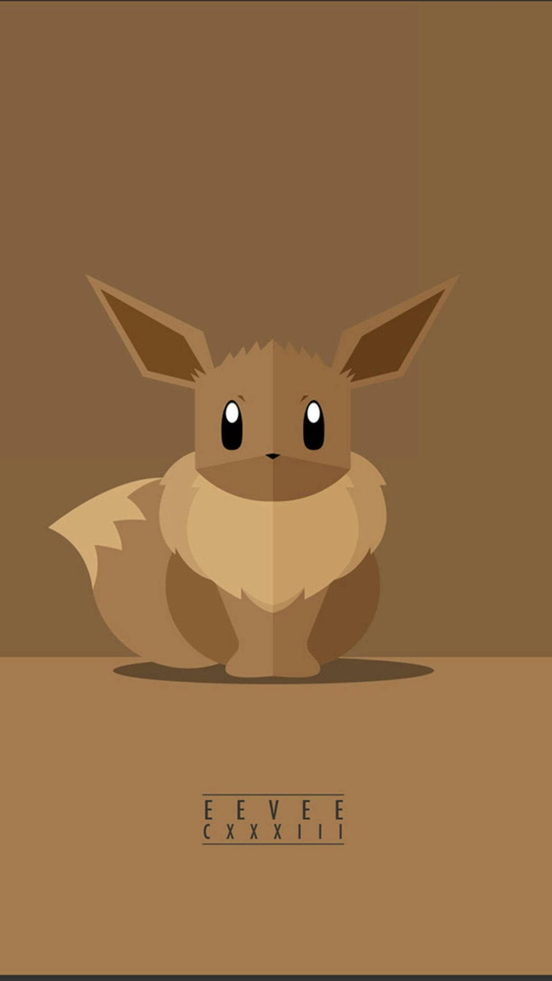Eevee brun estetikk iPhone Bakgrunner