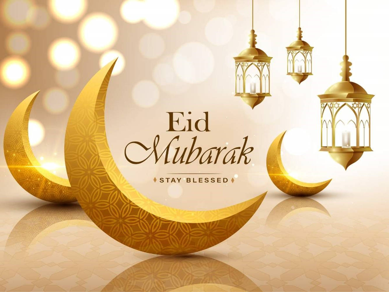 Eid-Ul-Adha Mubarak Månevisninger Bakgrunner