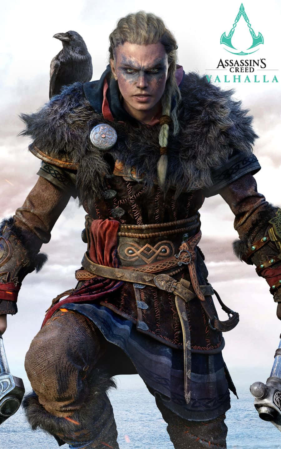Eivor og Synin 1440p Assassin's Creed Valhalla Bakgrunn Bakgrunner